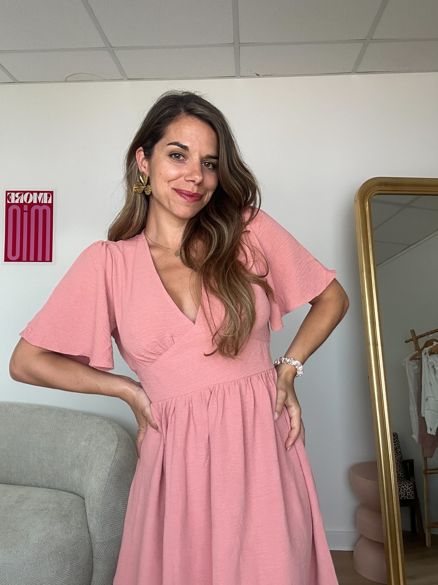 Mini Robe Marbella rose