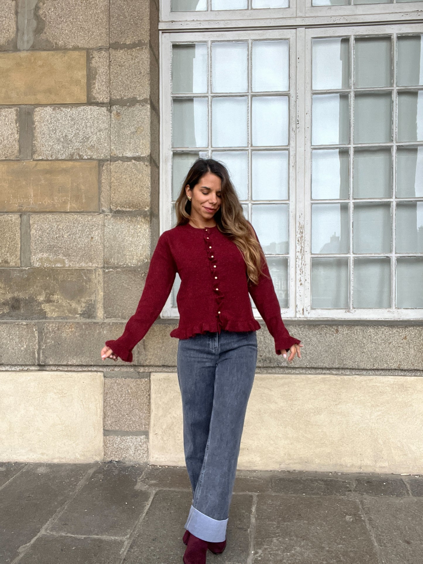 Cardigan Maxine bordeaux
