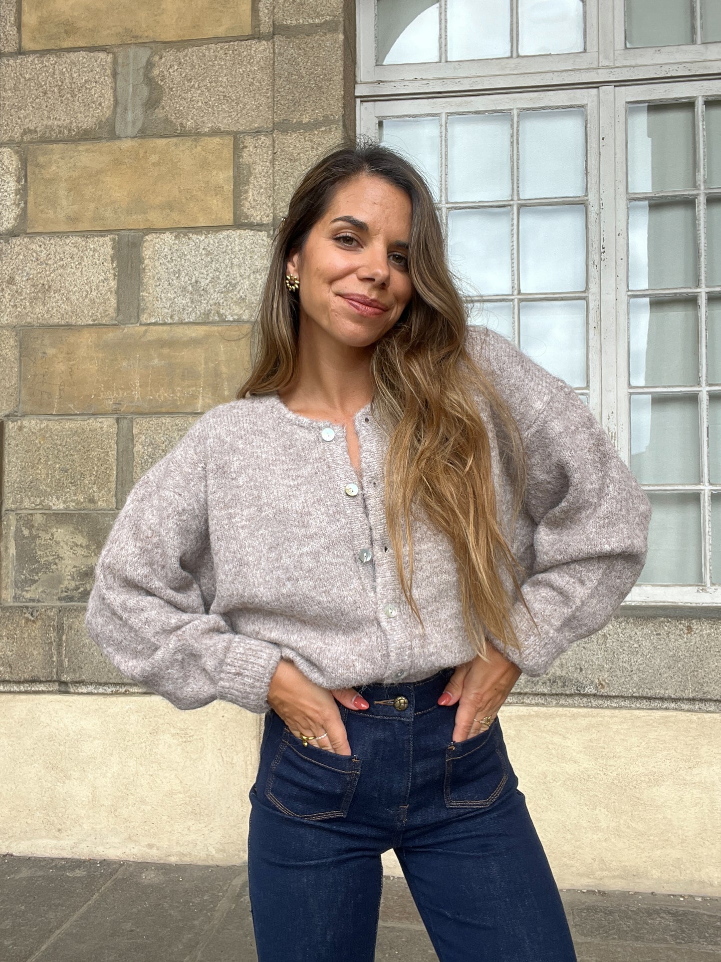 Cardigan Charlie taupe