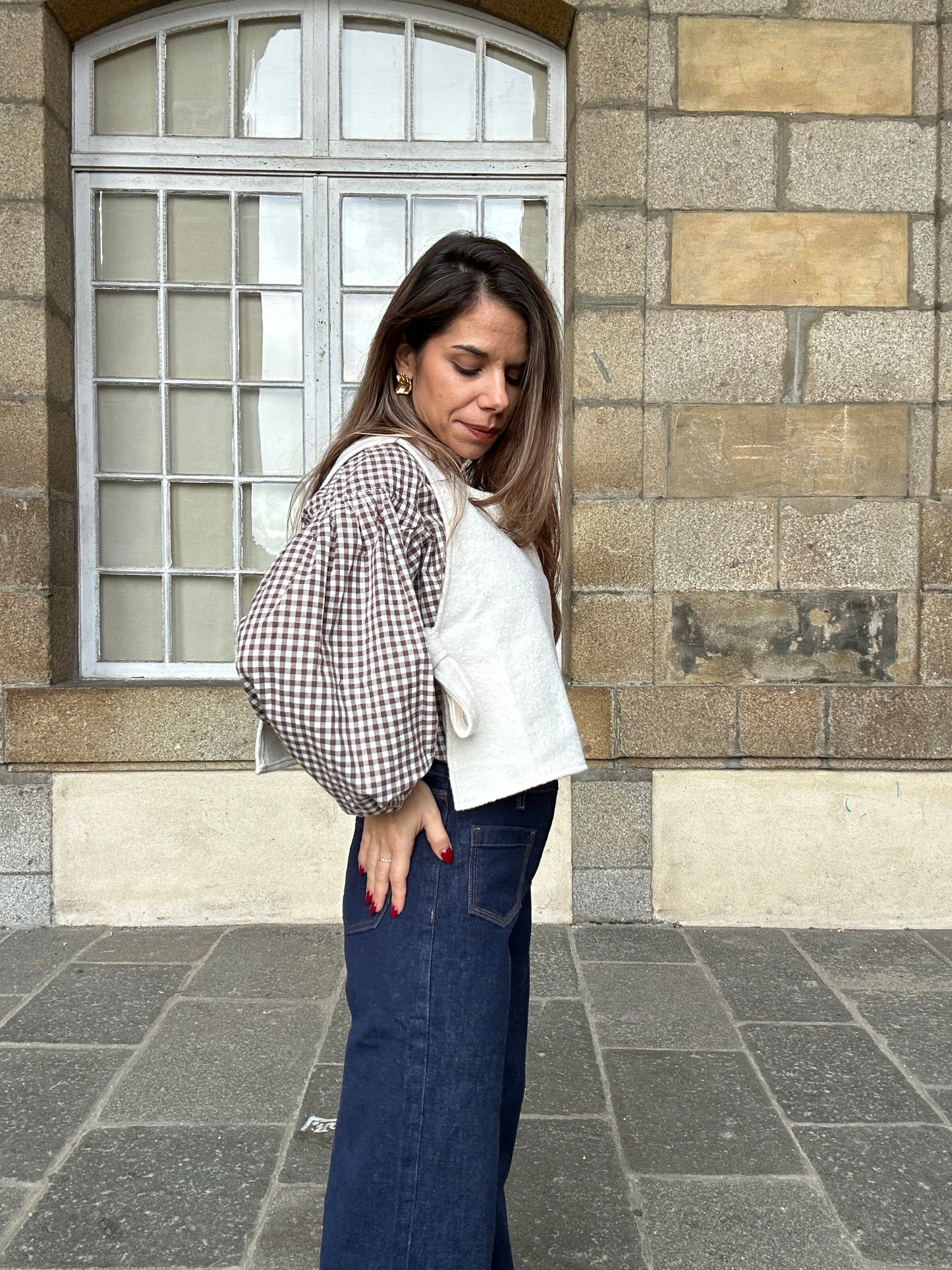 Blouse marron Clothilde