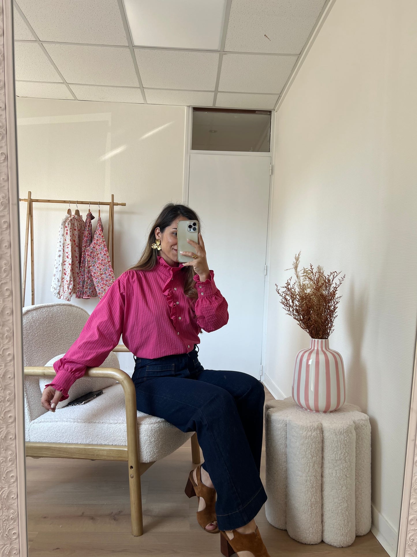 Chemise rose Alice