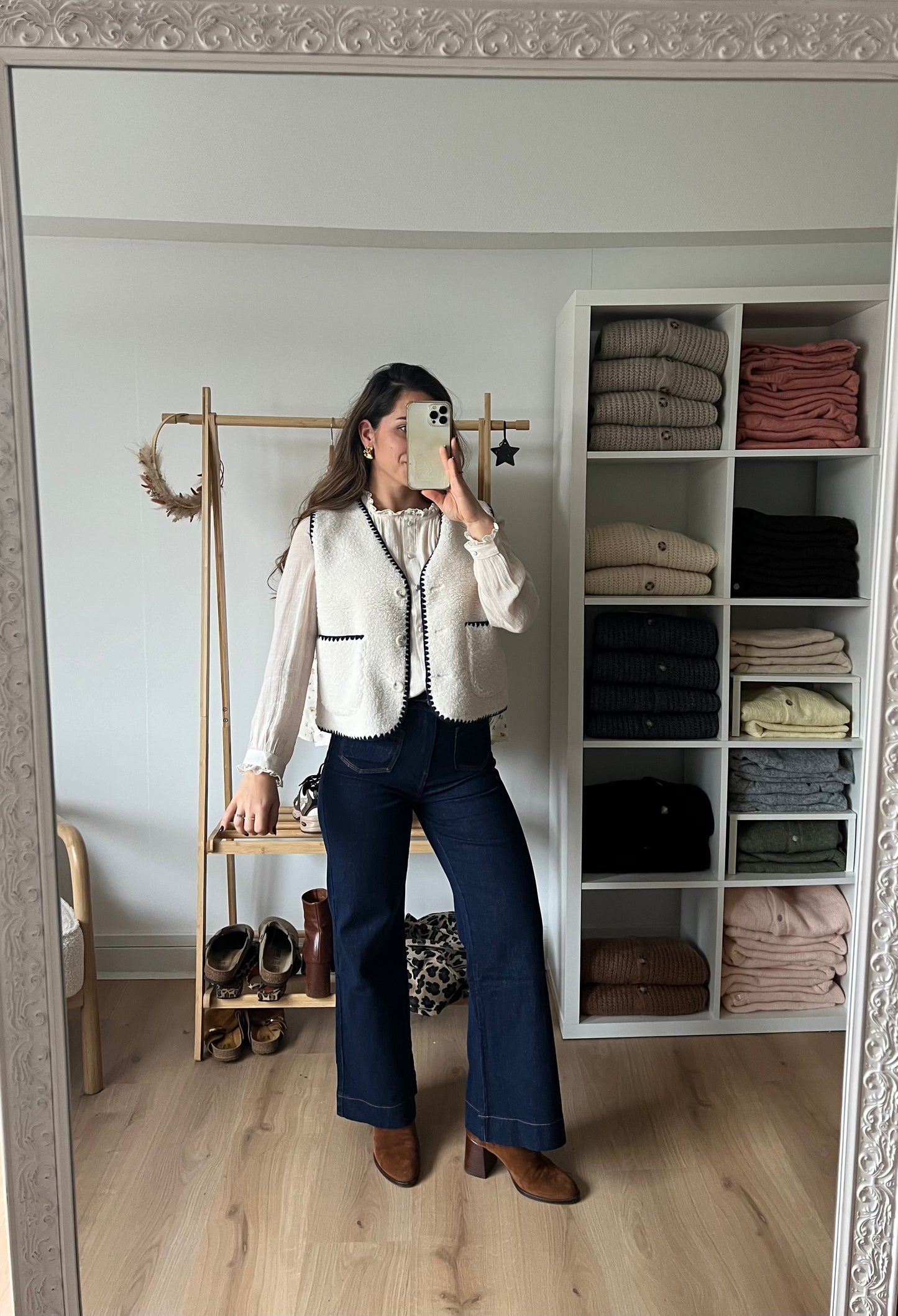 Gilet berger Perrine bleu marine