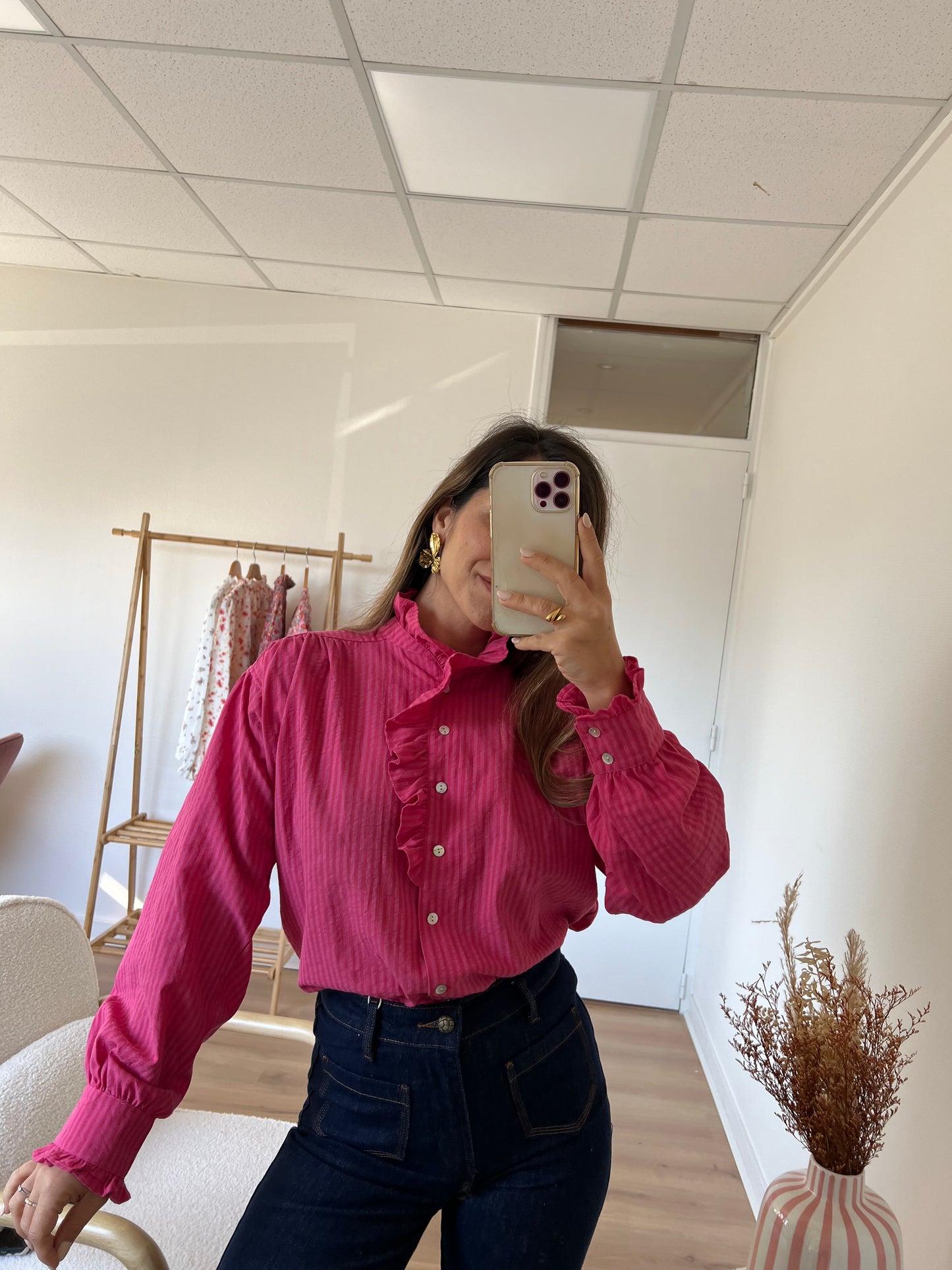 Chemise rose Alice