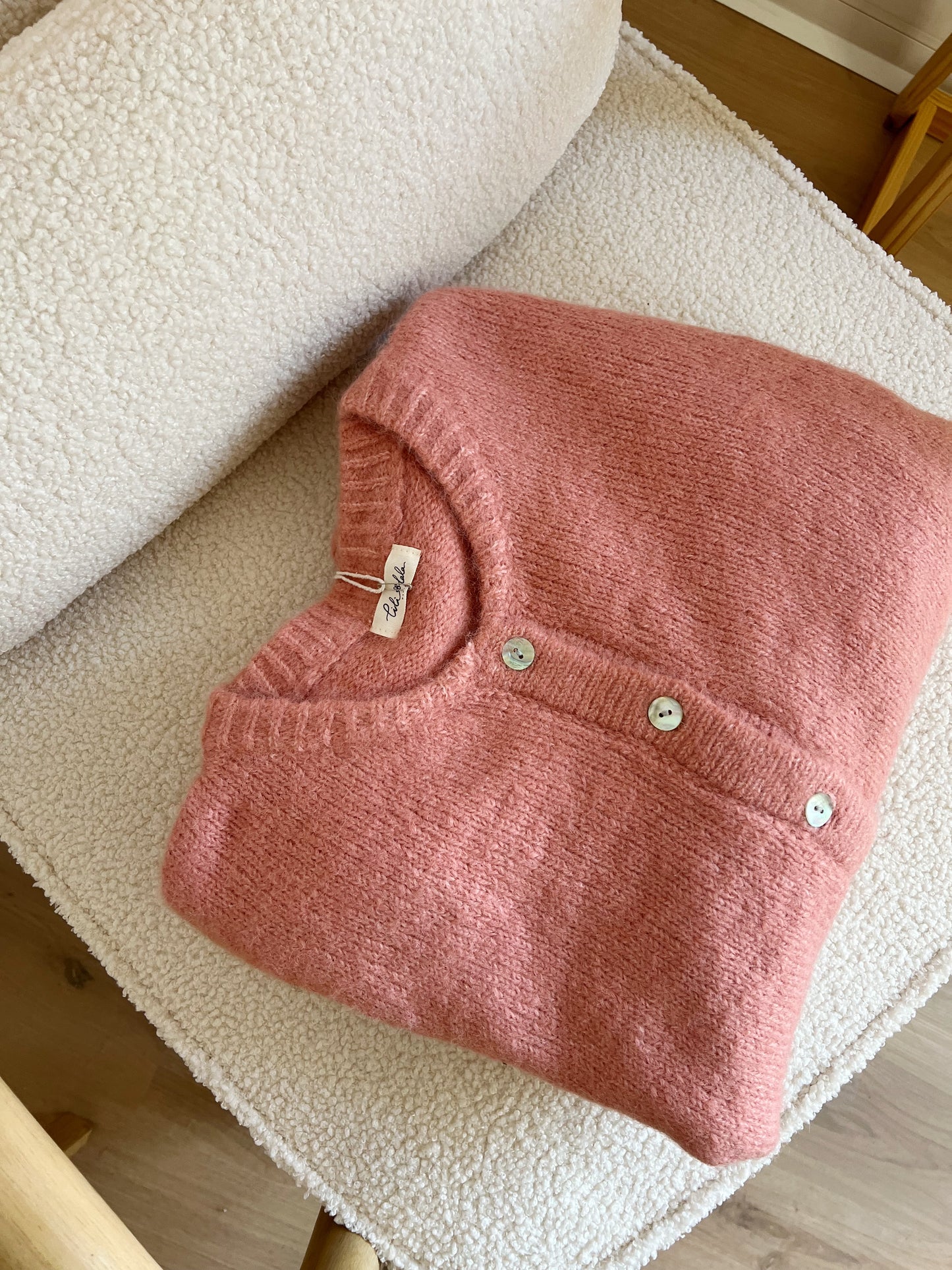 Cardigan Charlie vieux rose