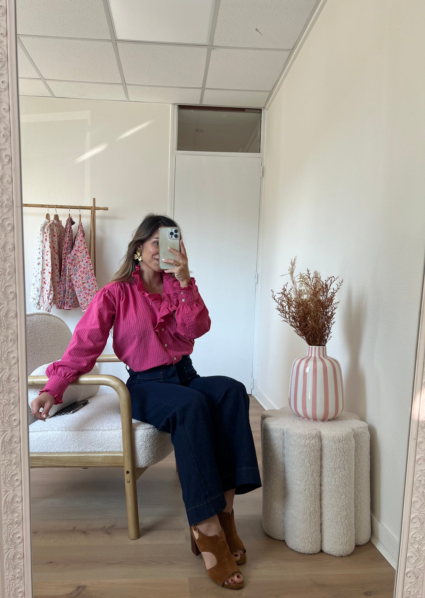 Chemise rose Alice