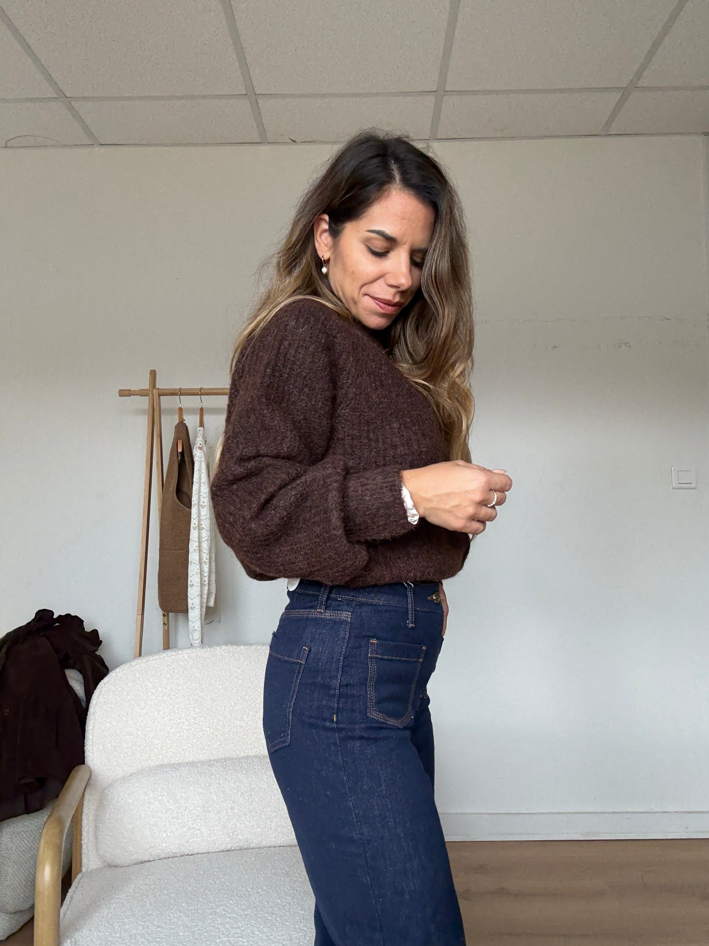 Cardigan Irène chocolat