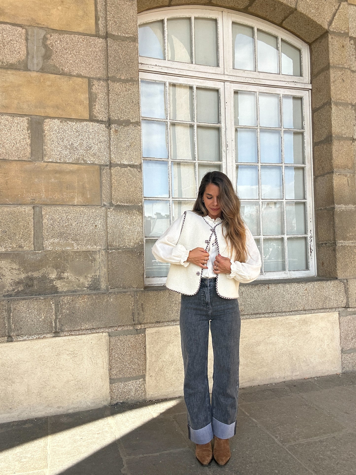Gilet berger vichy Colette