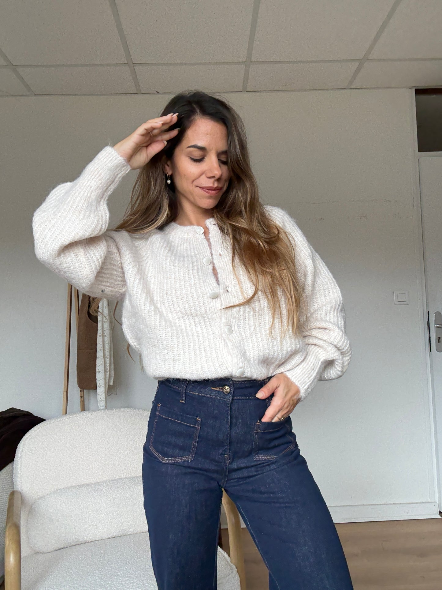 Cardigan Irène beige