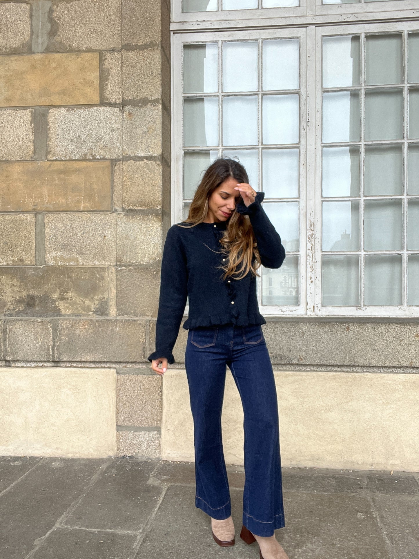 Cardigan Maxine bleu marine
