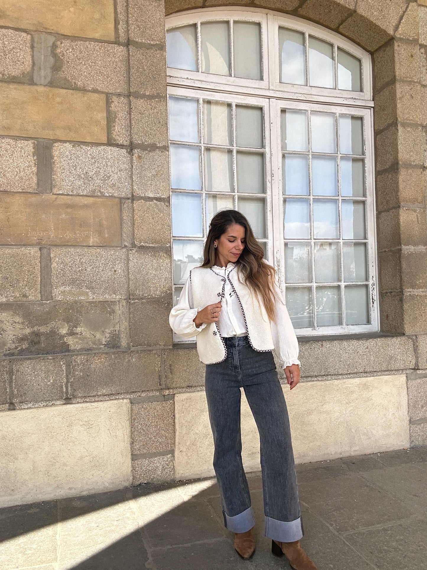 Gilet berger vichy Colette