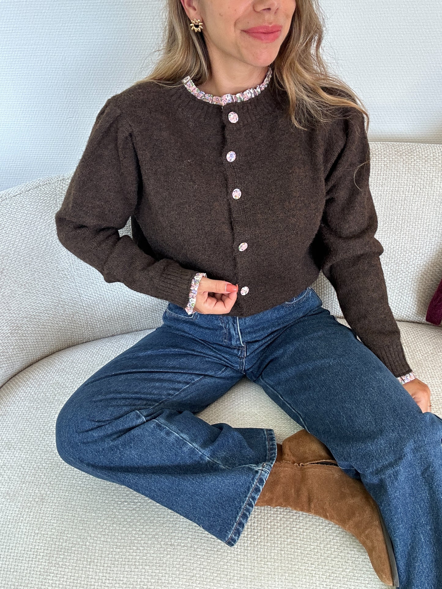 Cardigan Liberty Alma chocolat