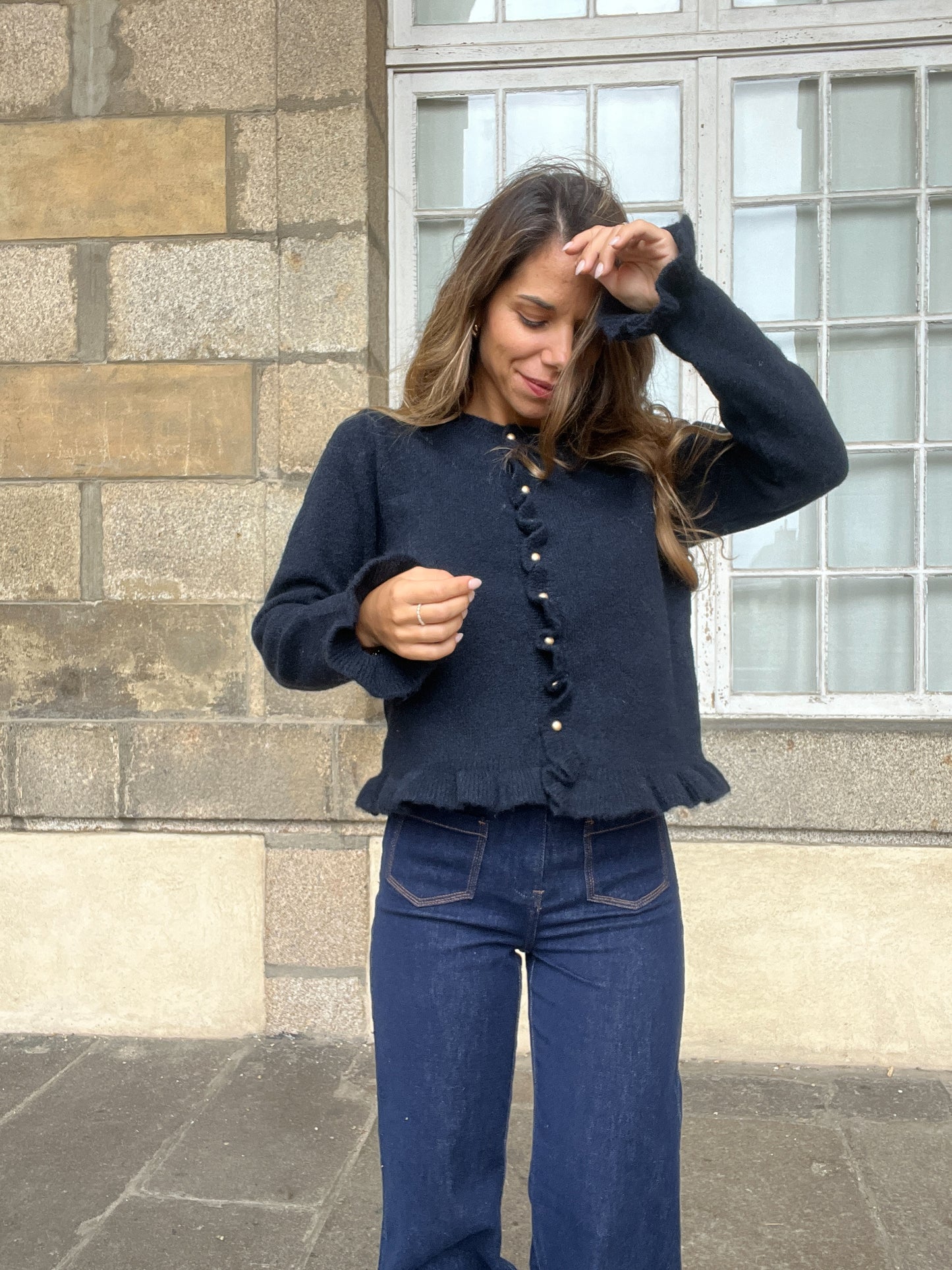 Cardigan Maxine bleu marine