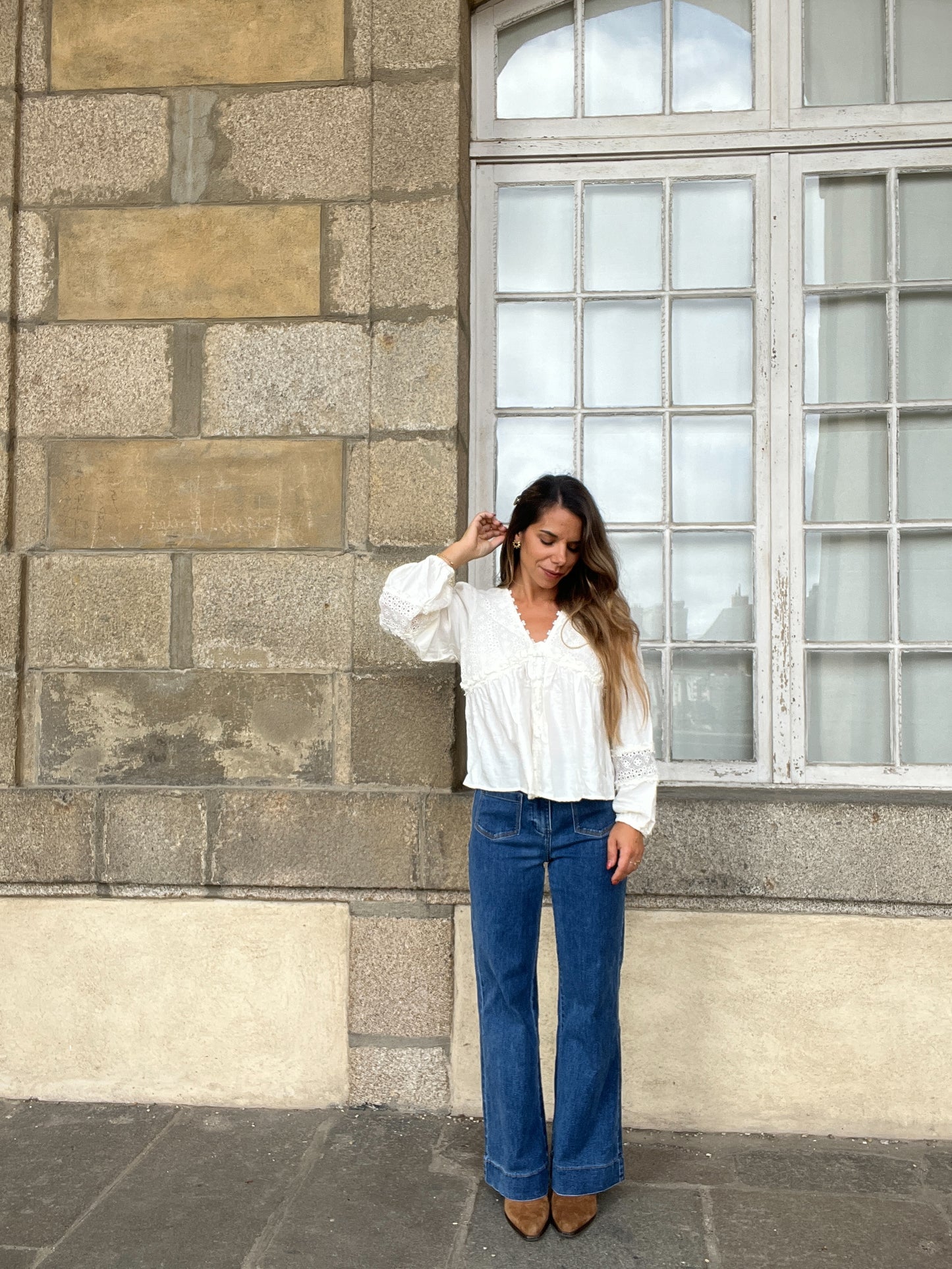 Blouse écrue Iris