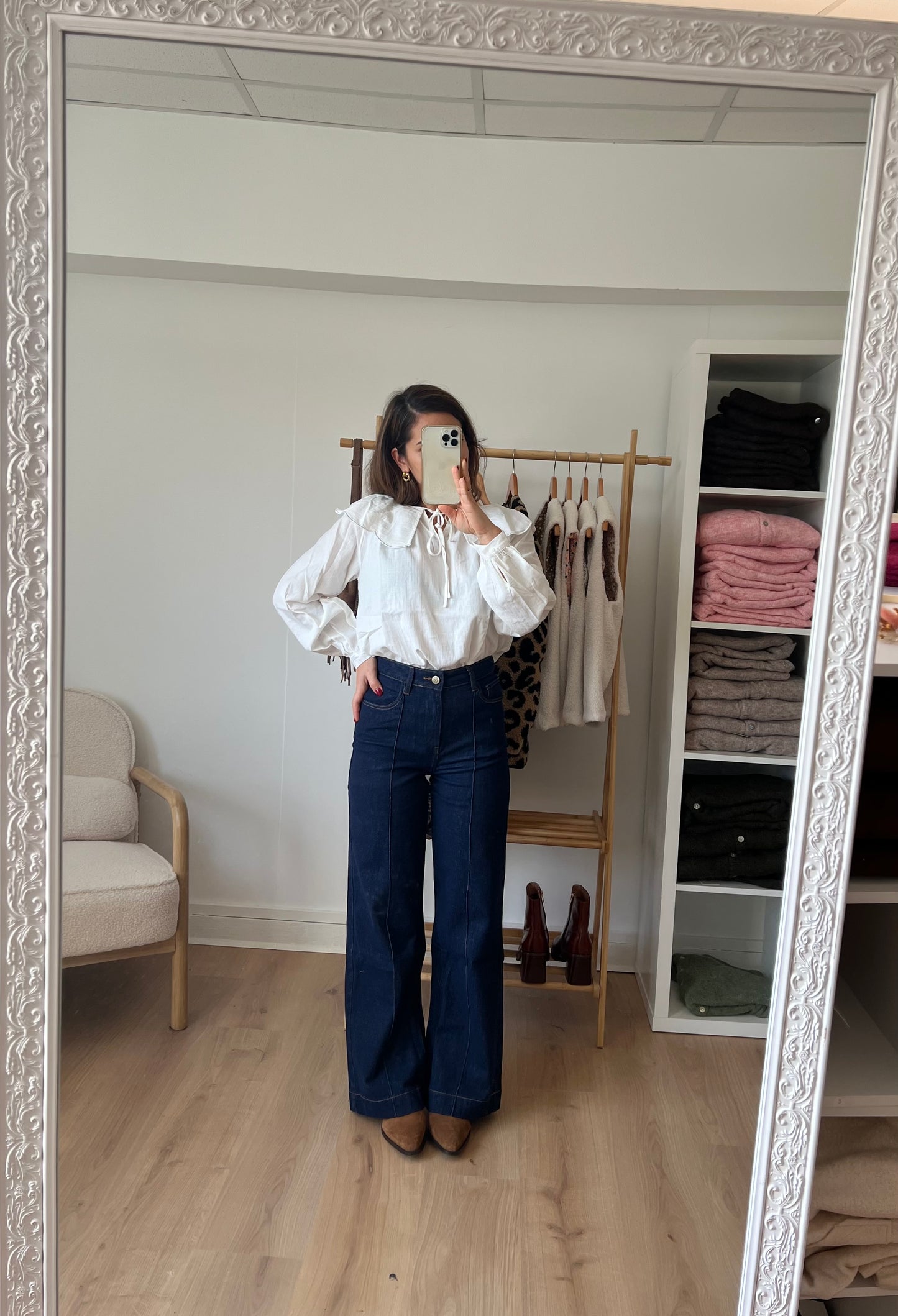 Jean Faustinette denim brut