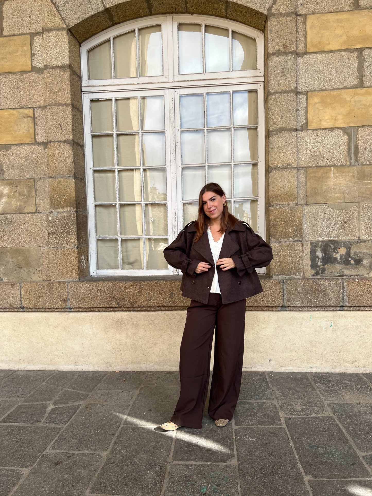 Pantalon fluide taille chocolat Jules