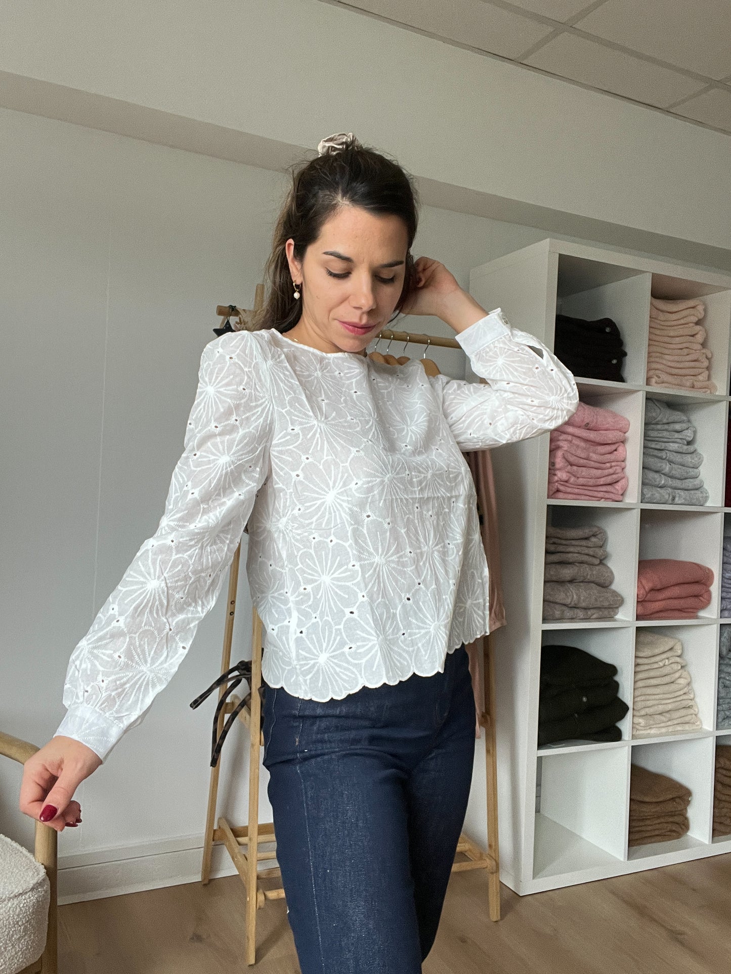 Blouse brodée Apolline