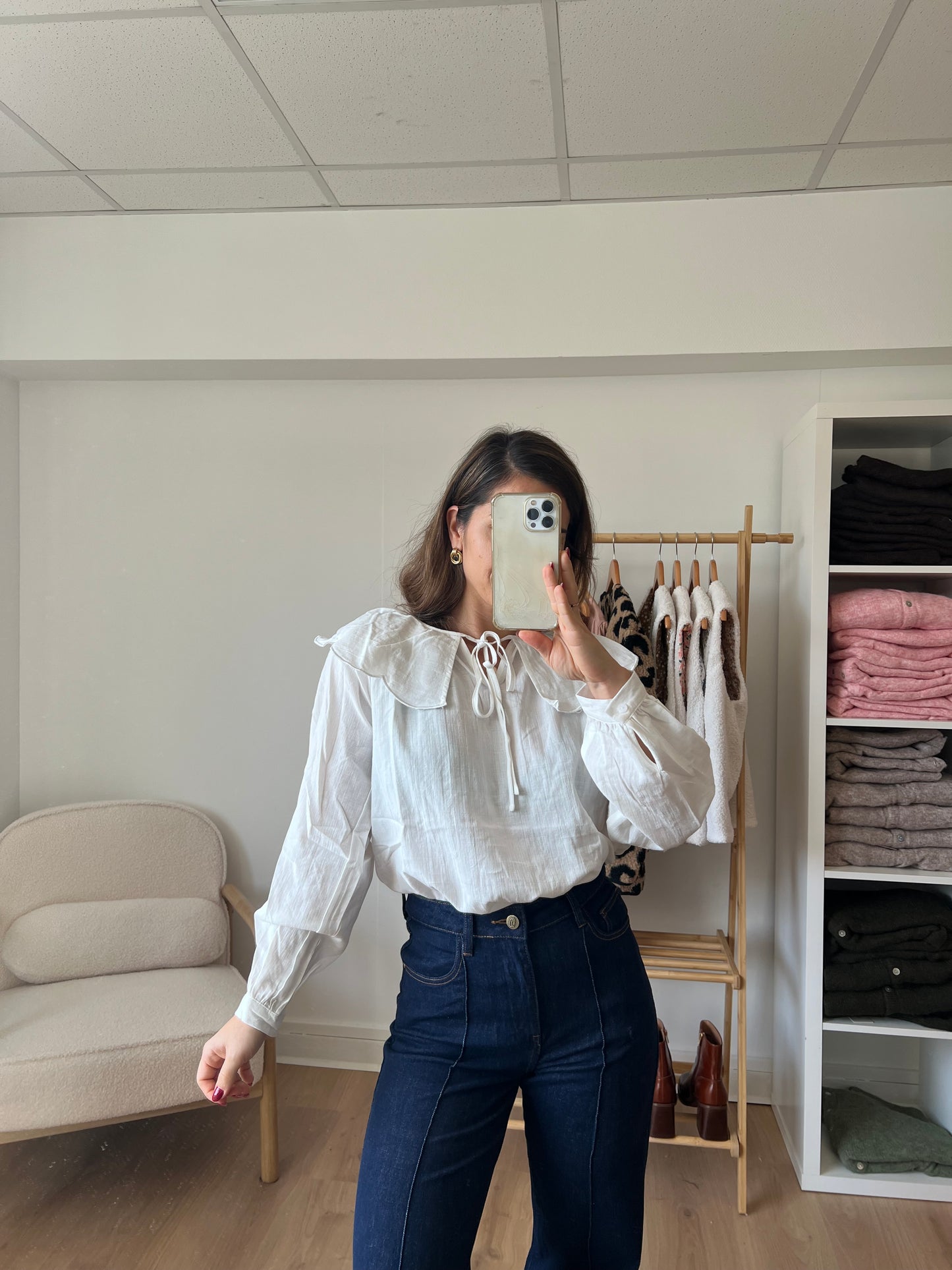 Jean Faustinette denim brut