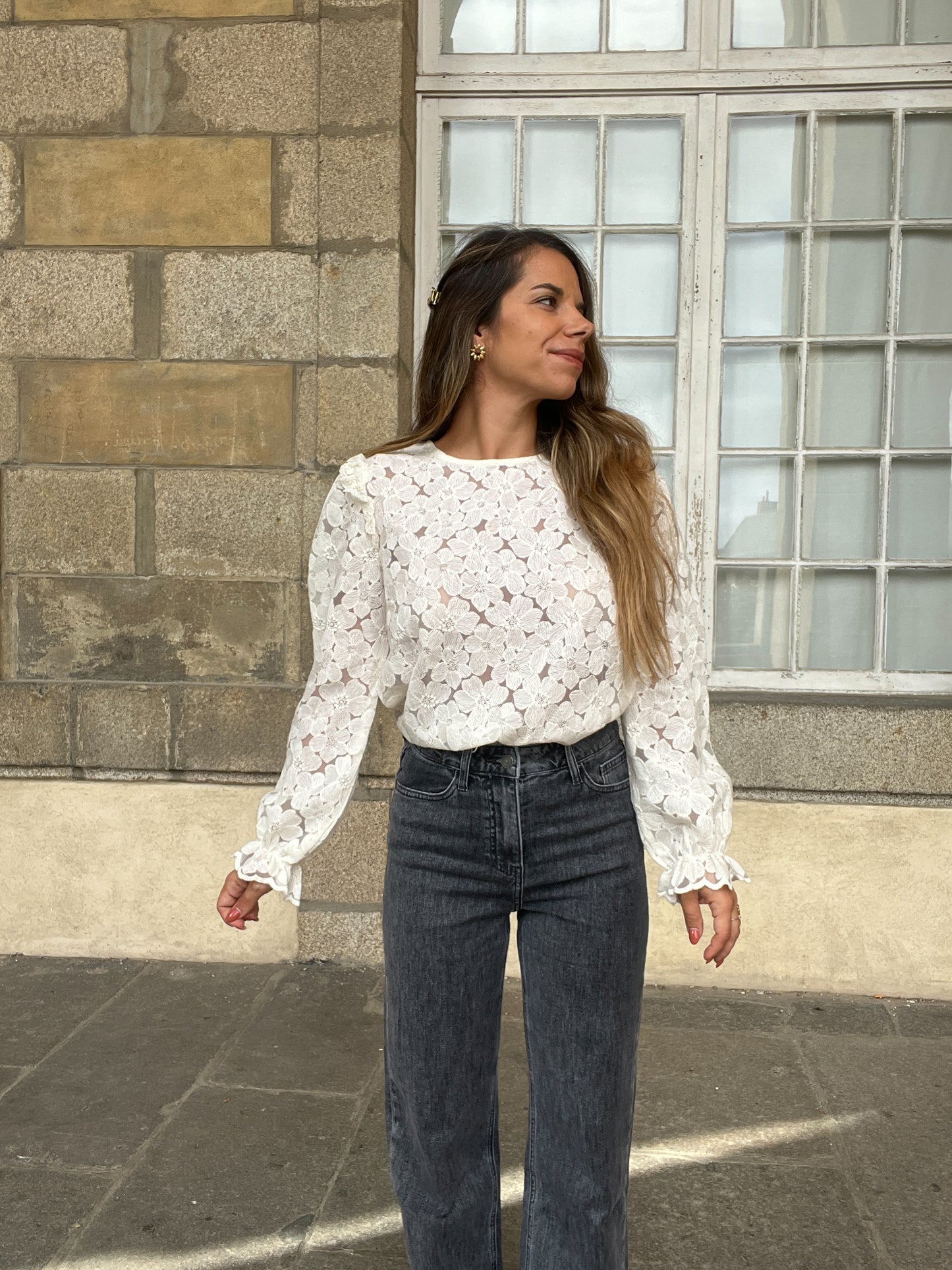 Blouse brodée Laura