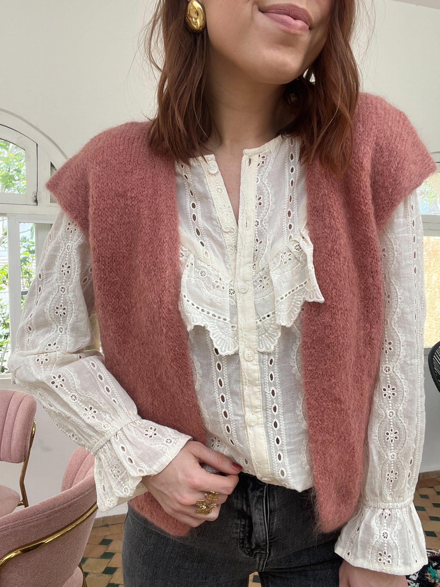 Blouse à volants Calie