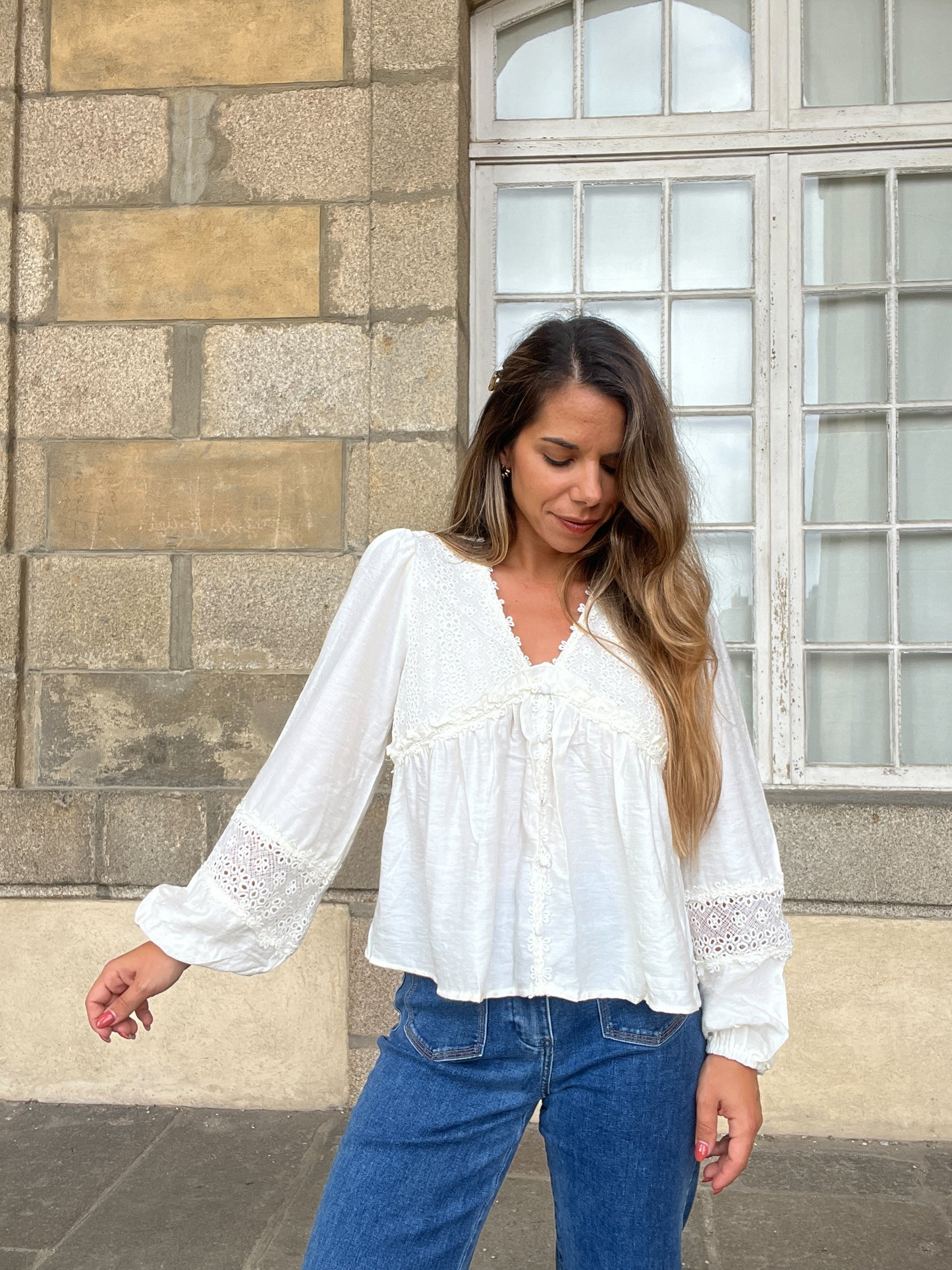 Blouse écrue Iris