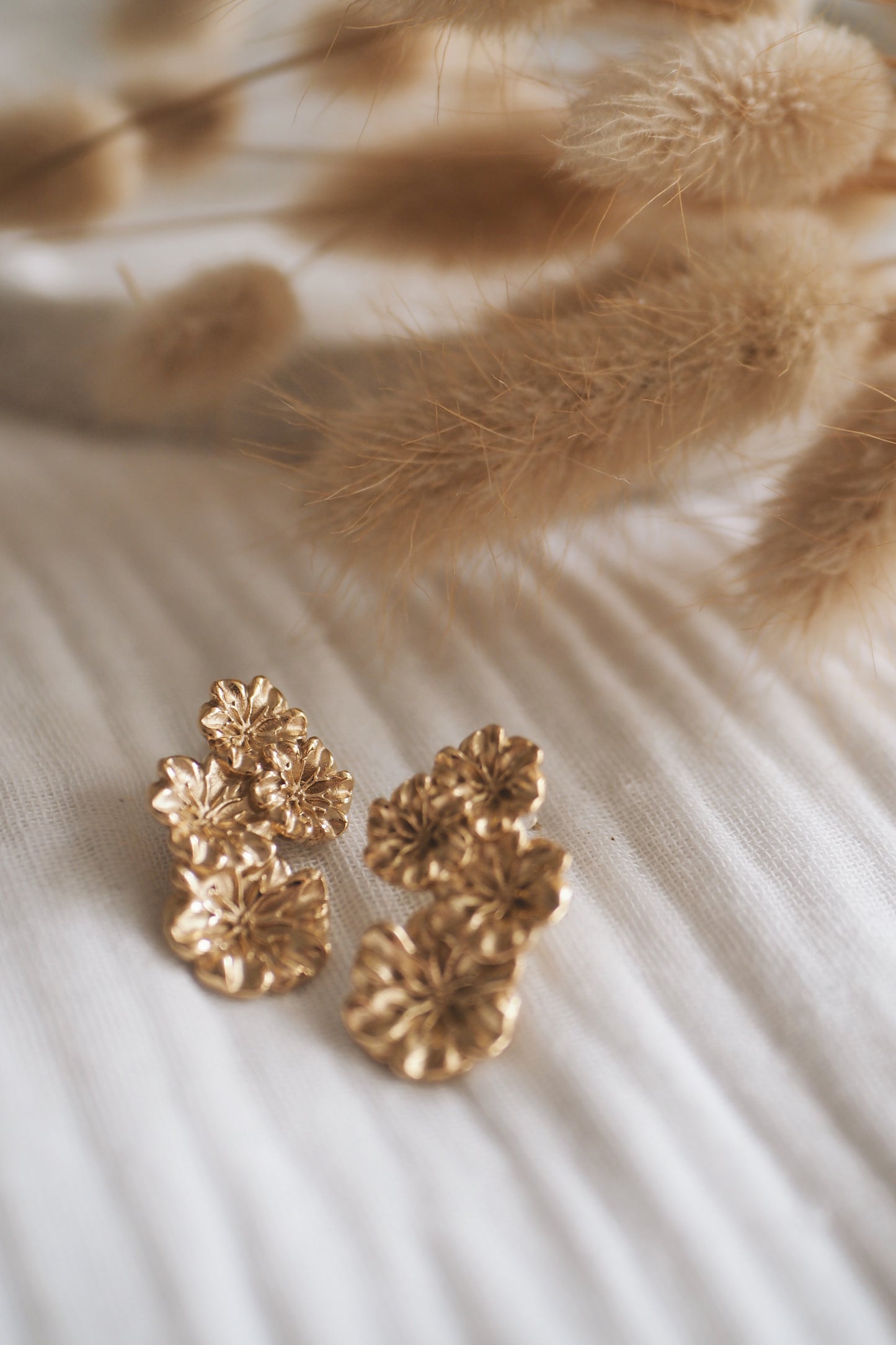 Boucles d'oreille Hortensia