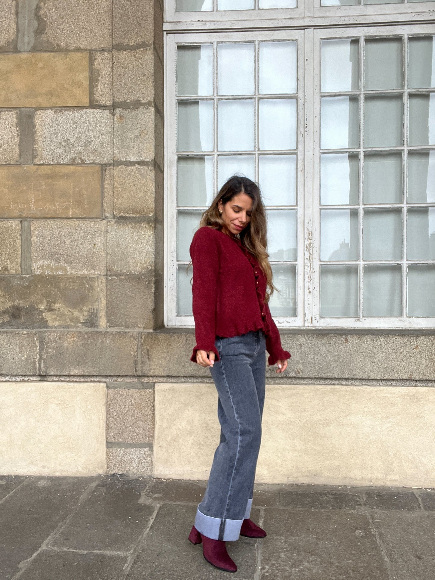 Cardigan Maxine bordeaux