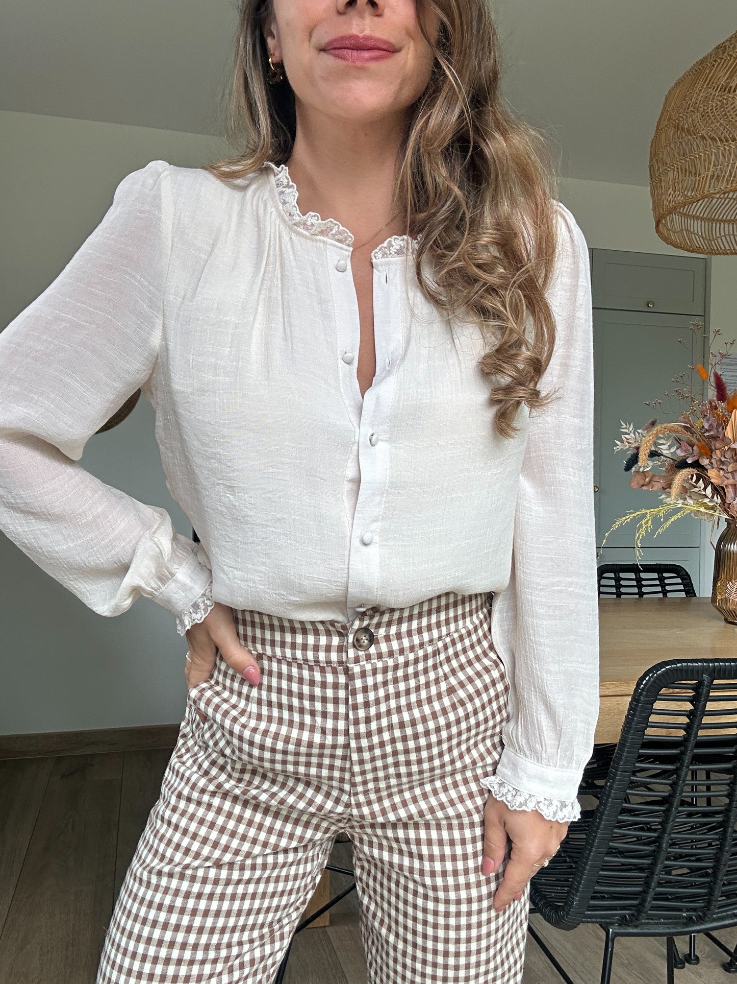 Blouse beige Catherine