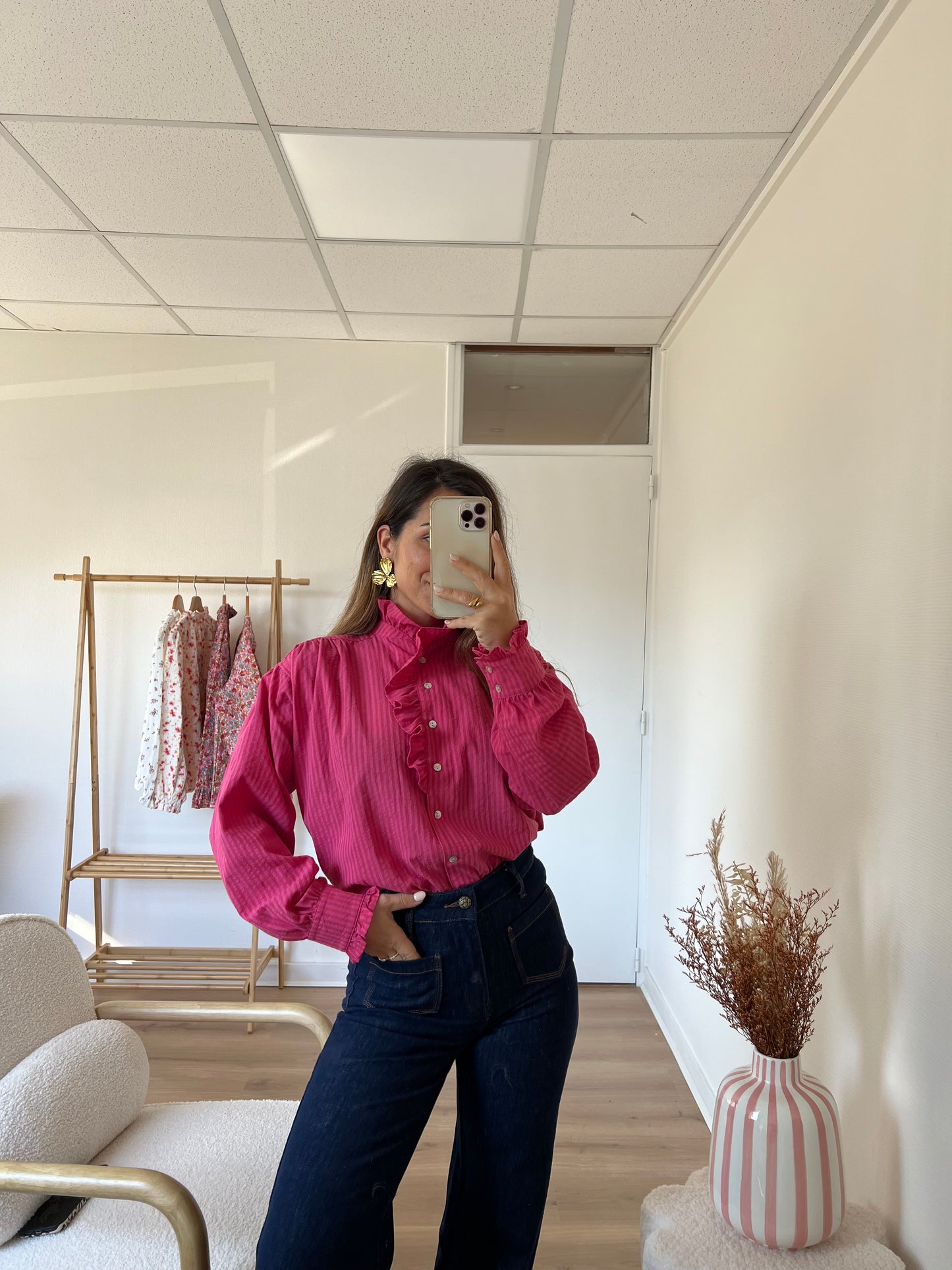 Chemise rose Alice