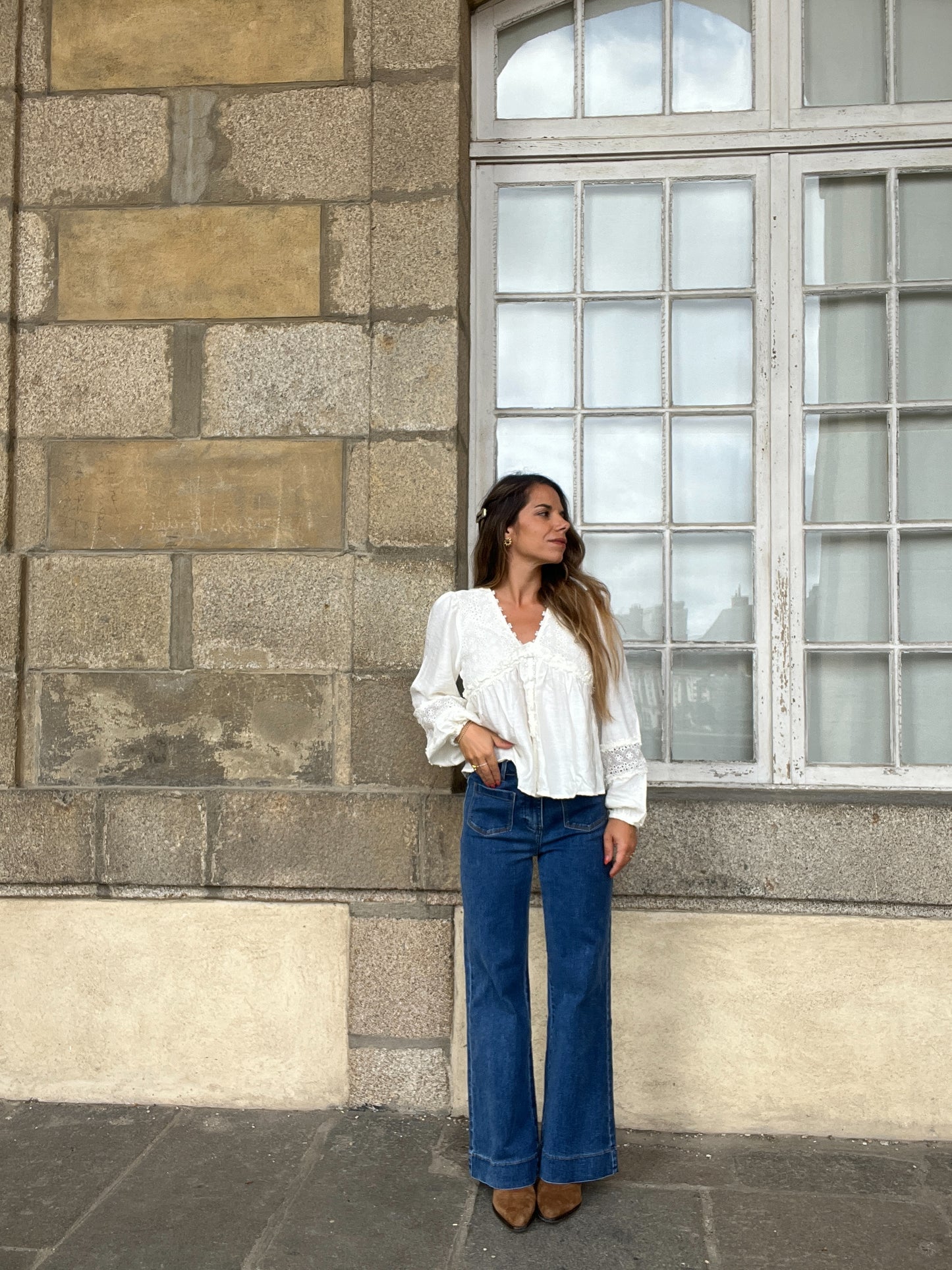 Blouse écrue Iris