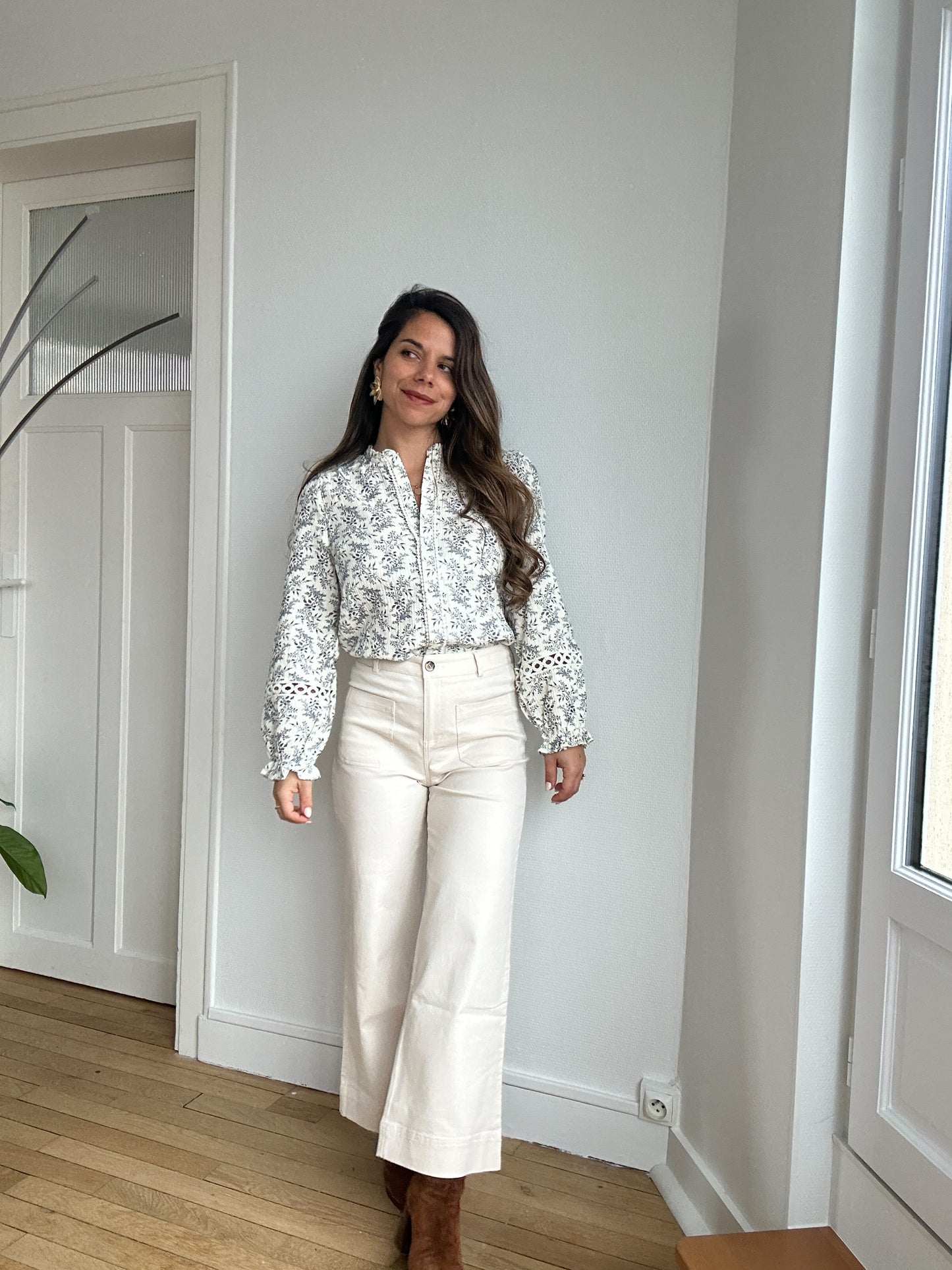 Pantalon ivoire Amandine