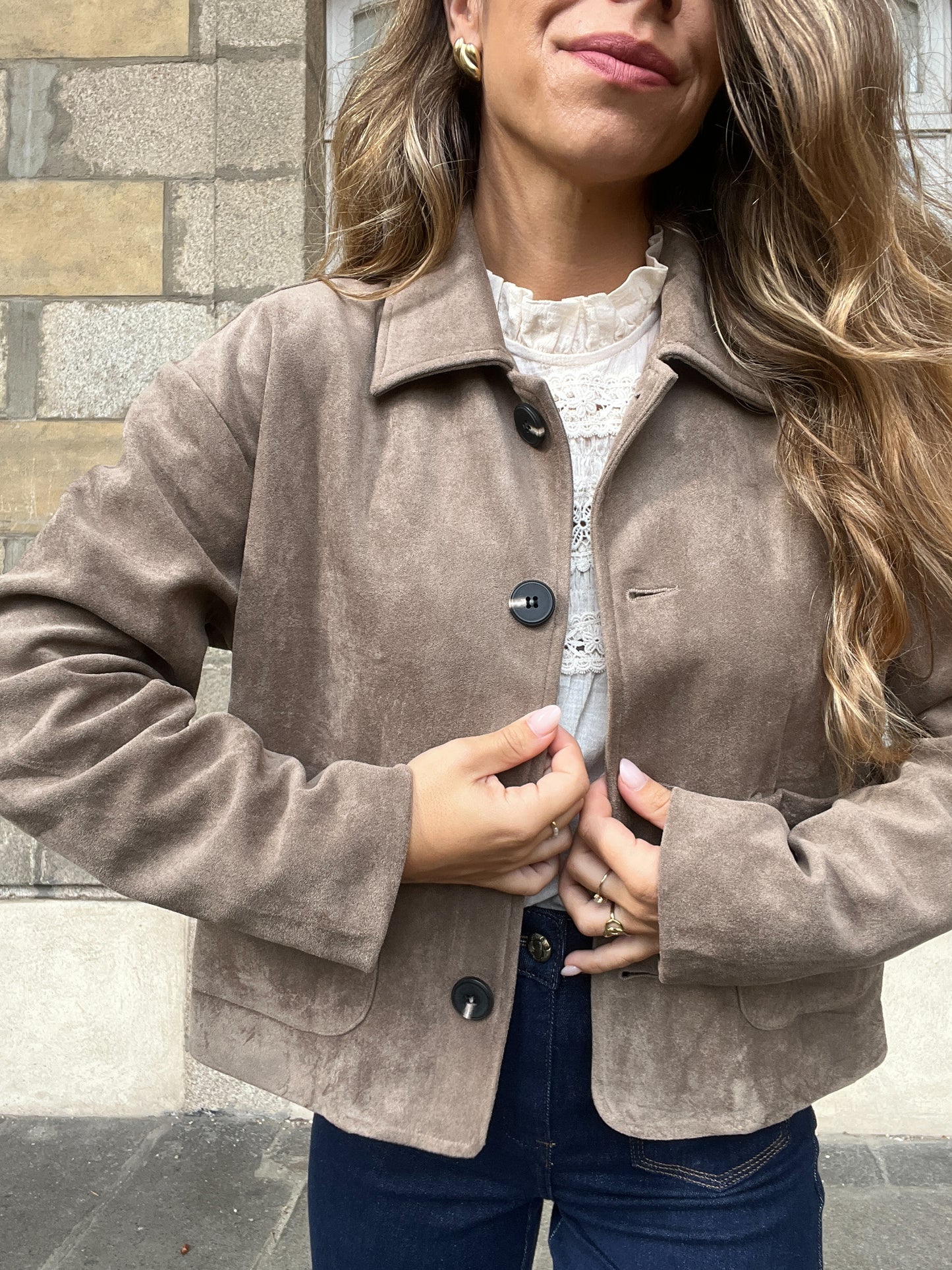 Veste effet suédine Thelma