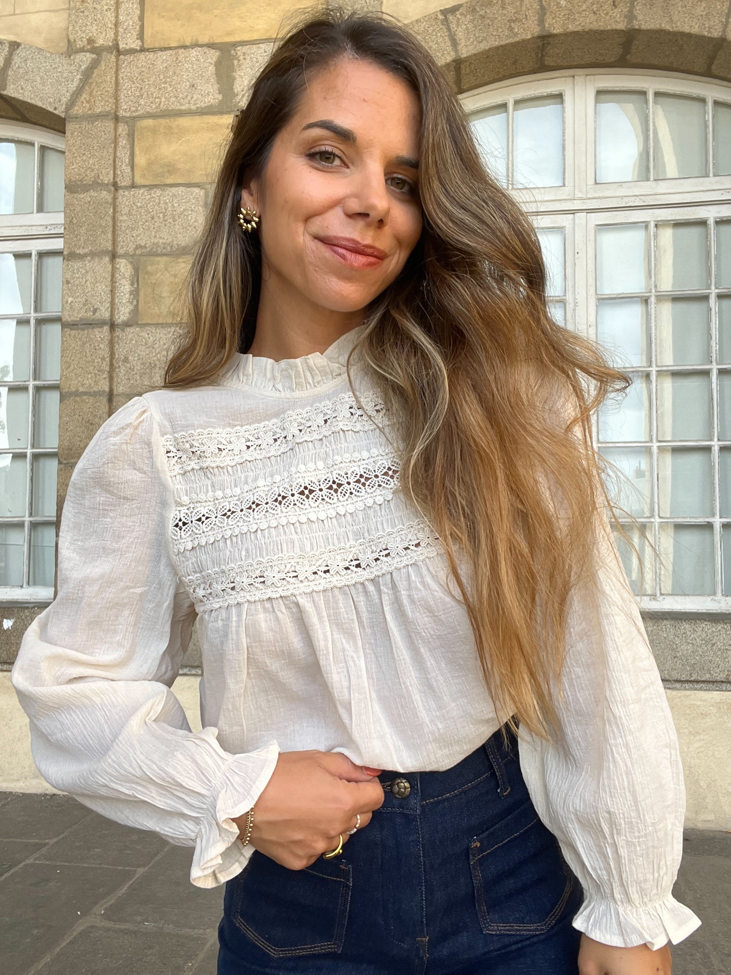 Blouse écrue Hortense