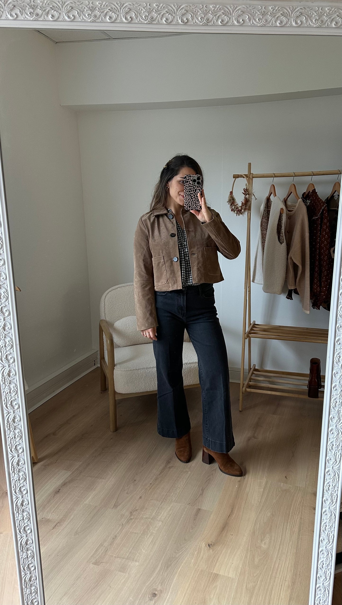 Veste effet daim Aline