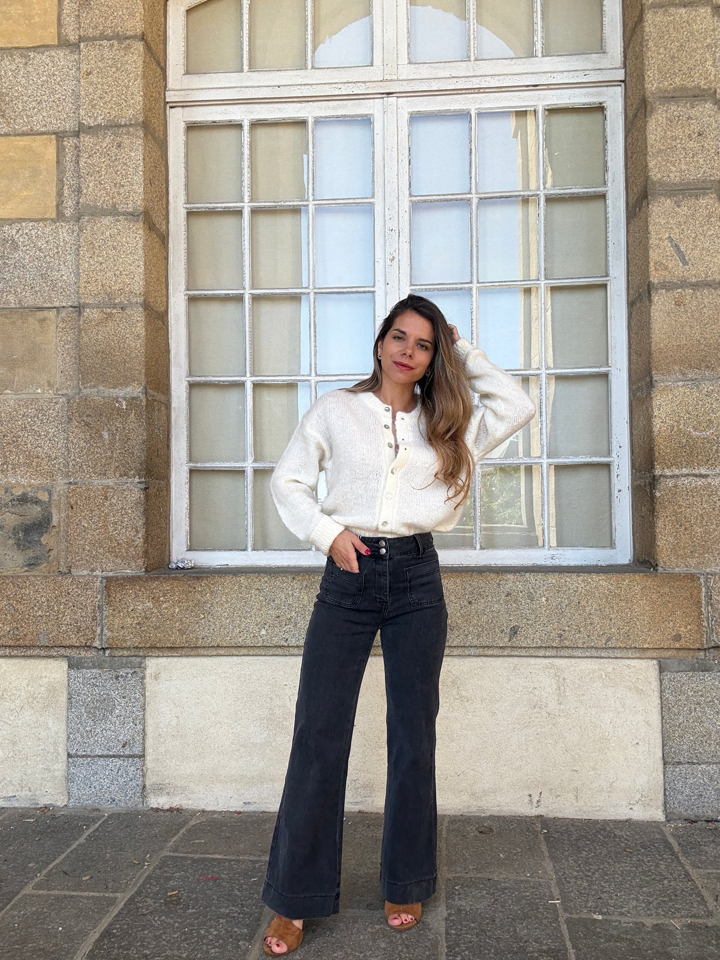 Cardigan Garance écru