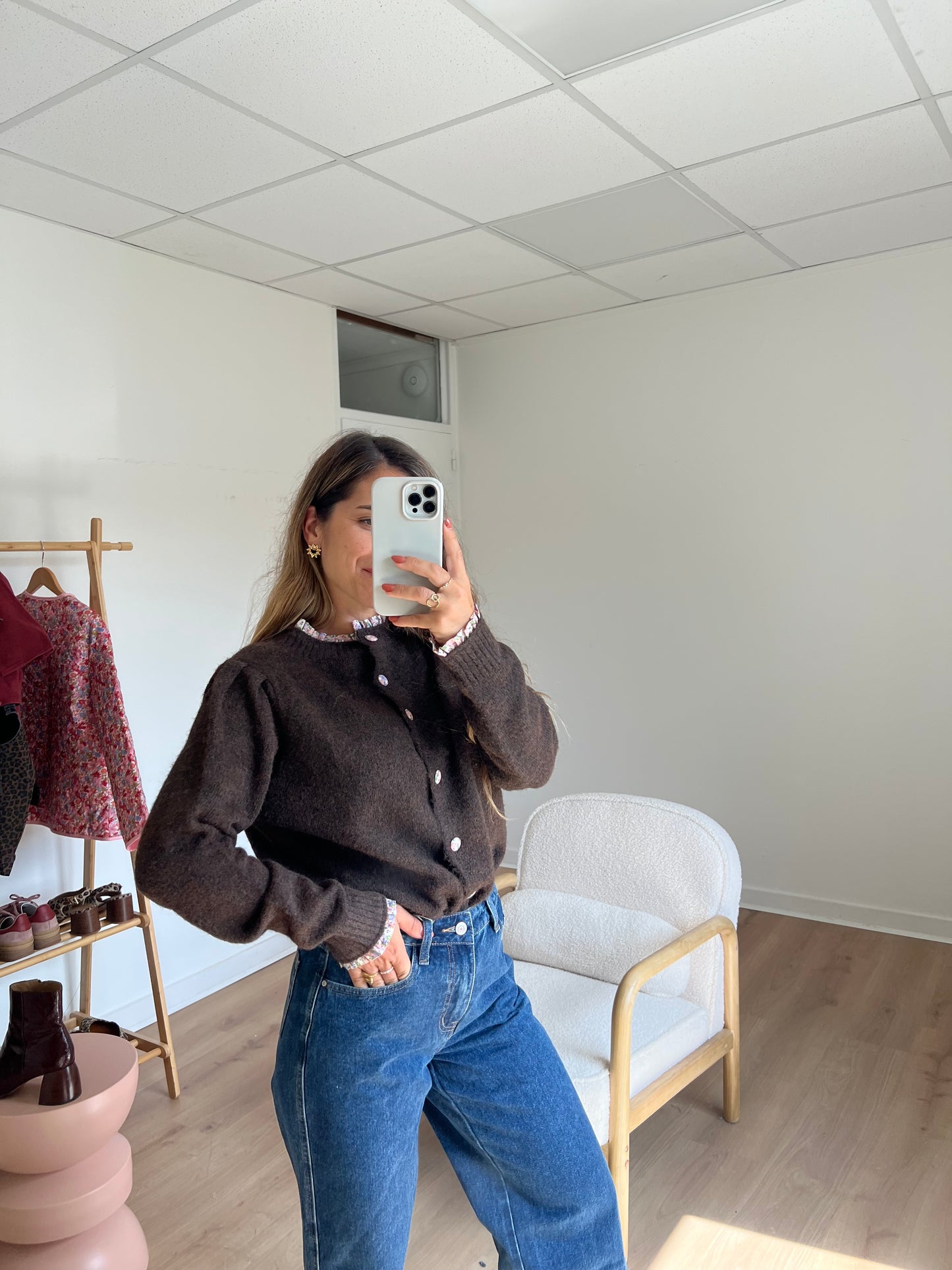 Cardigan Liberty Alma chocolat