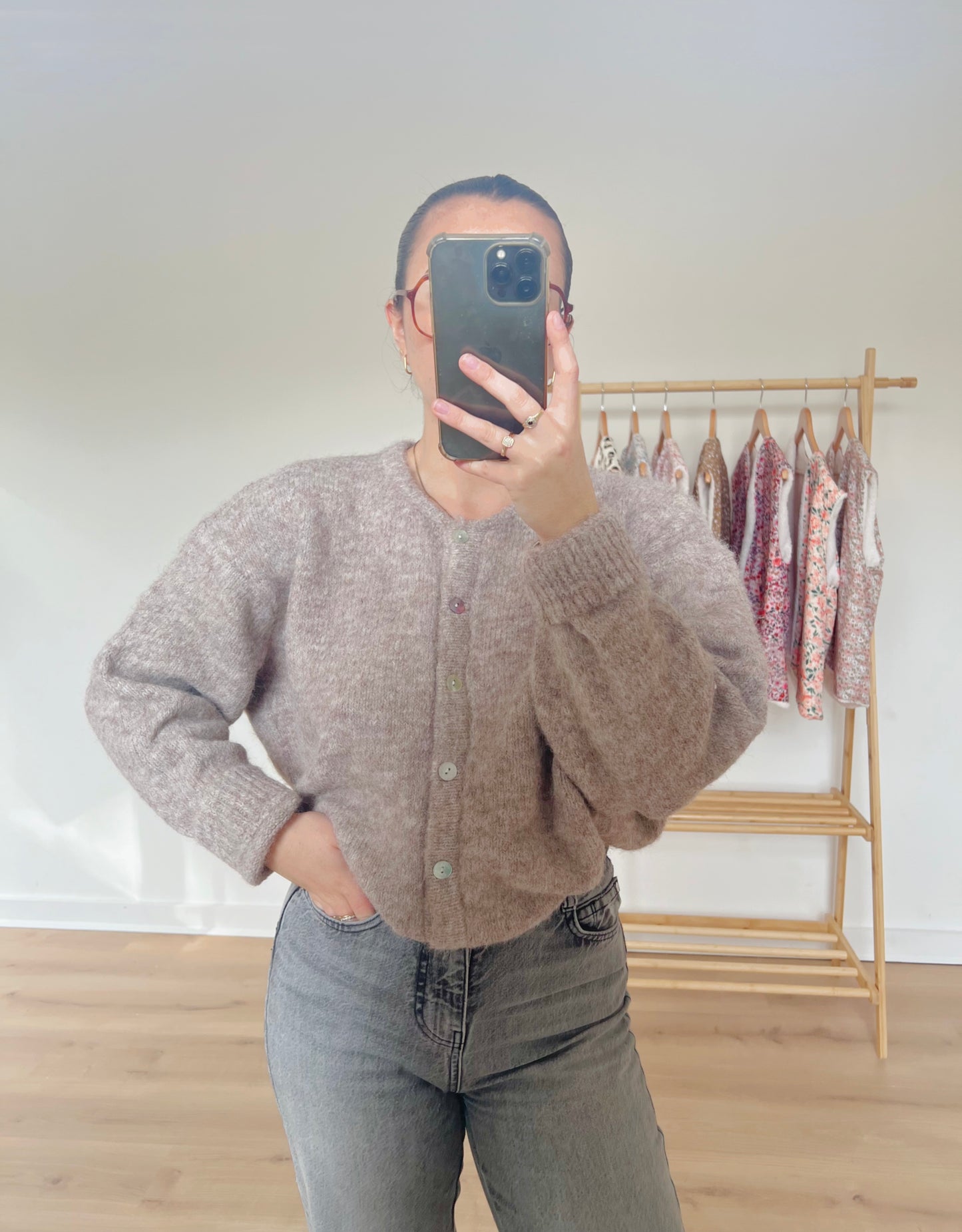 Cardigan Charlie taupe