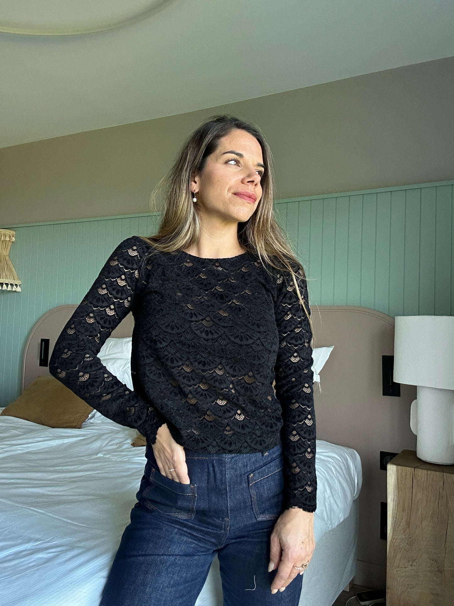 Blouse noire Anne