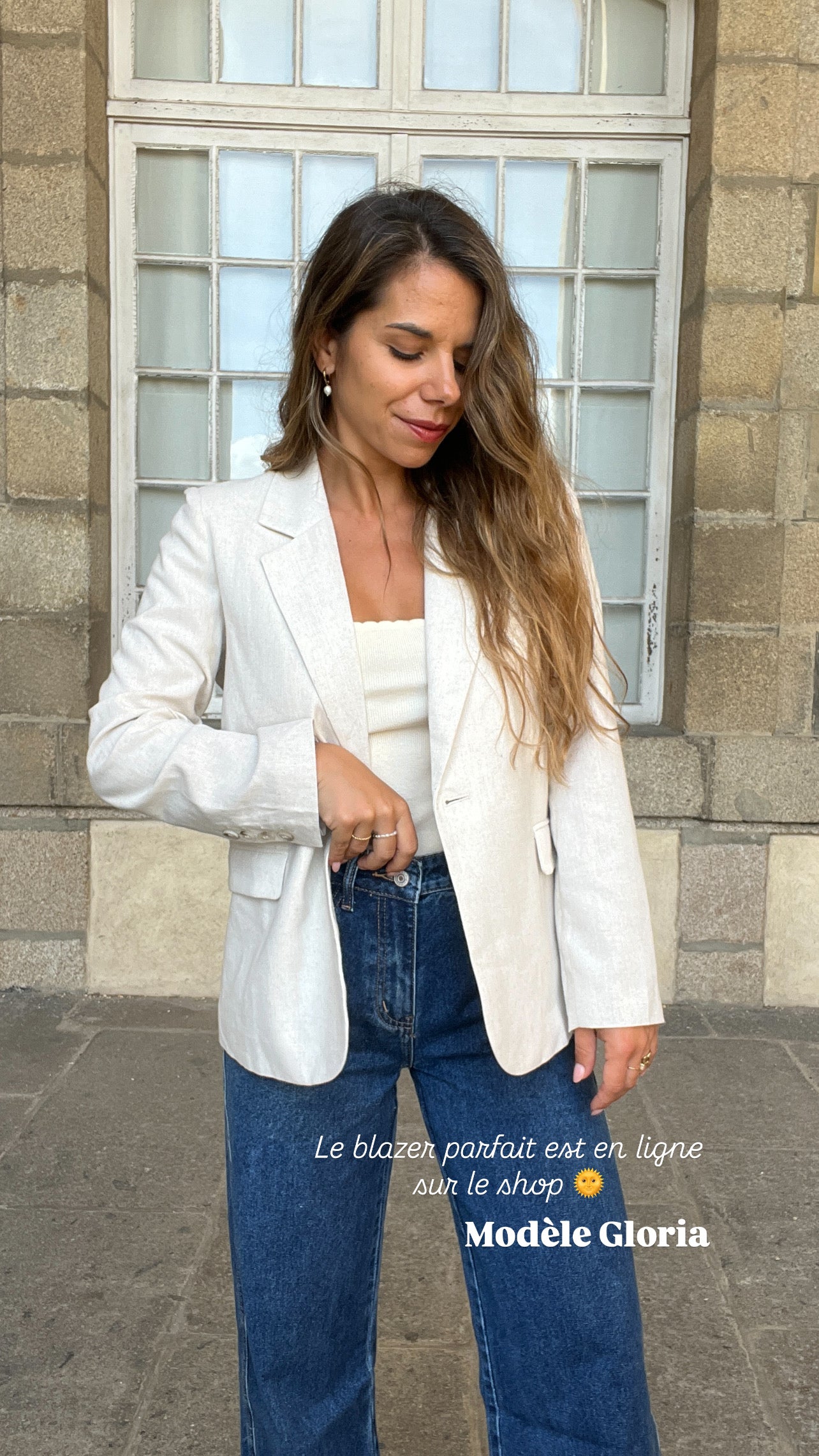 Blazer Gloria en lin