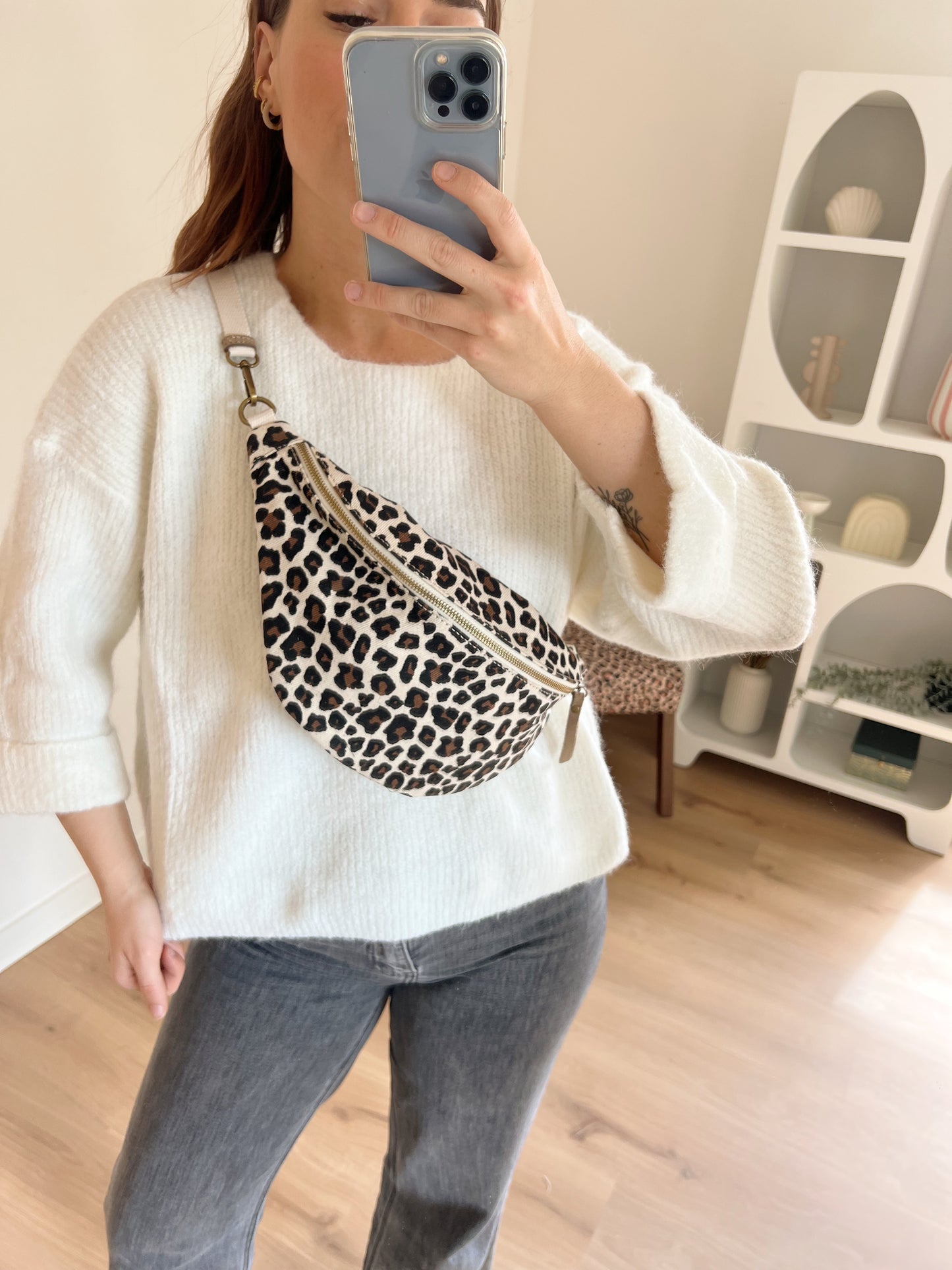 Sac banane léopard