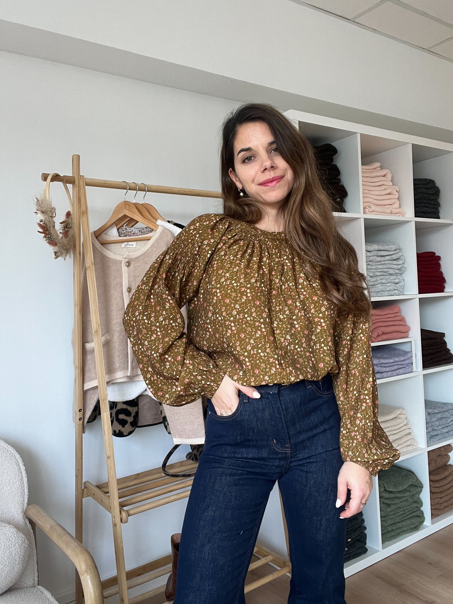 Blouse fleurie Adeline
