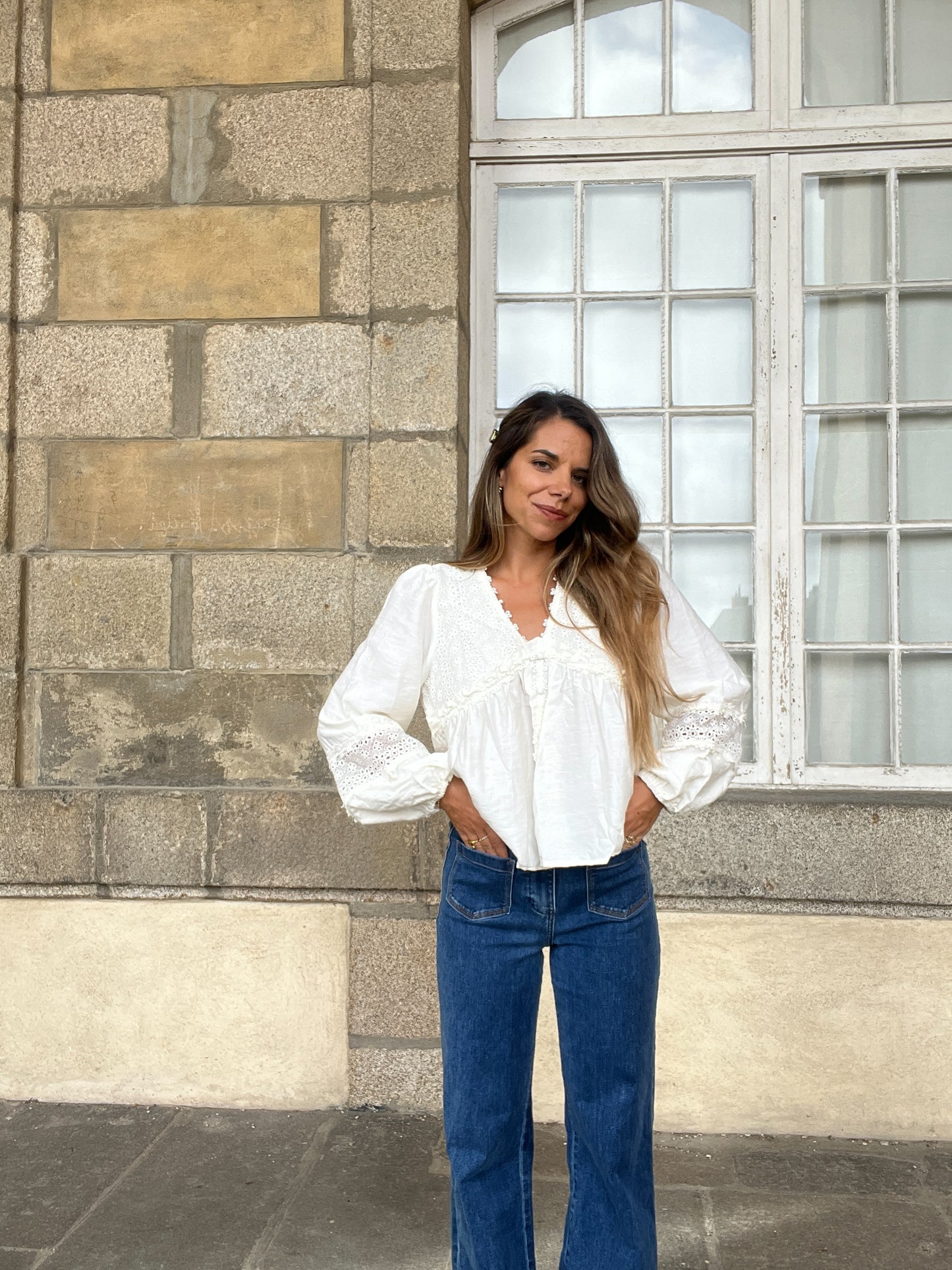 Blouse écrue Iris