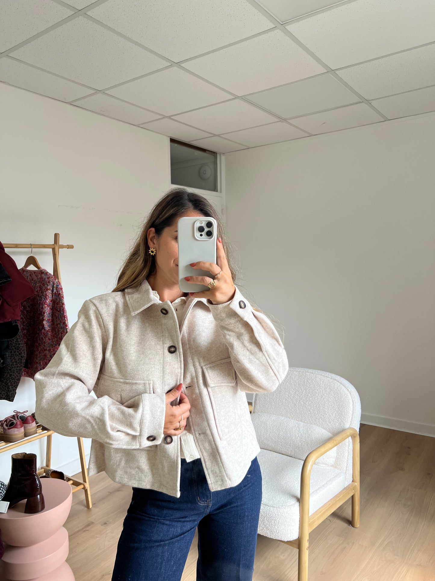 Veste mi saison Max beige
