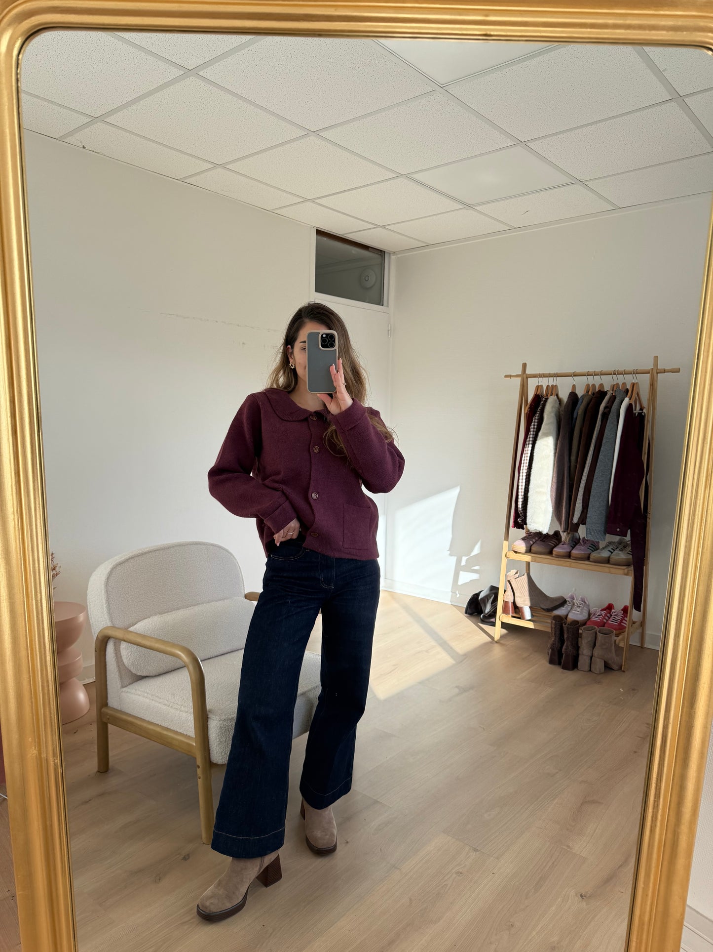 Cardigan Gloria bordeaux