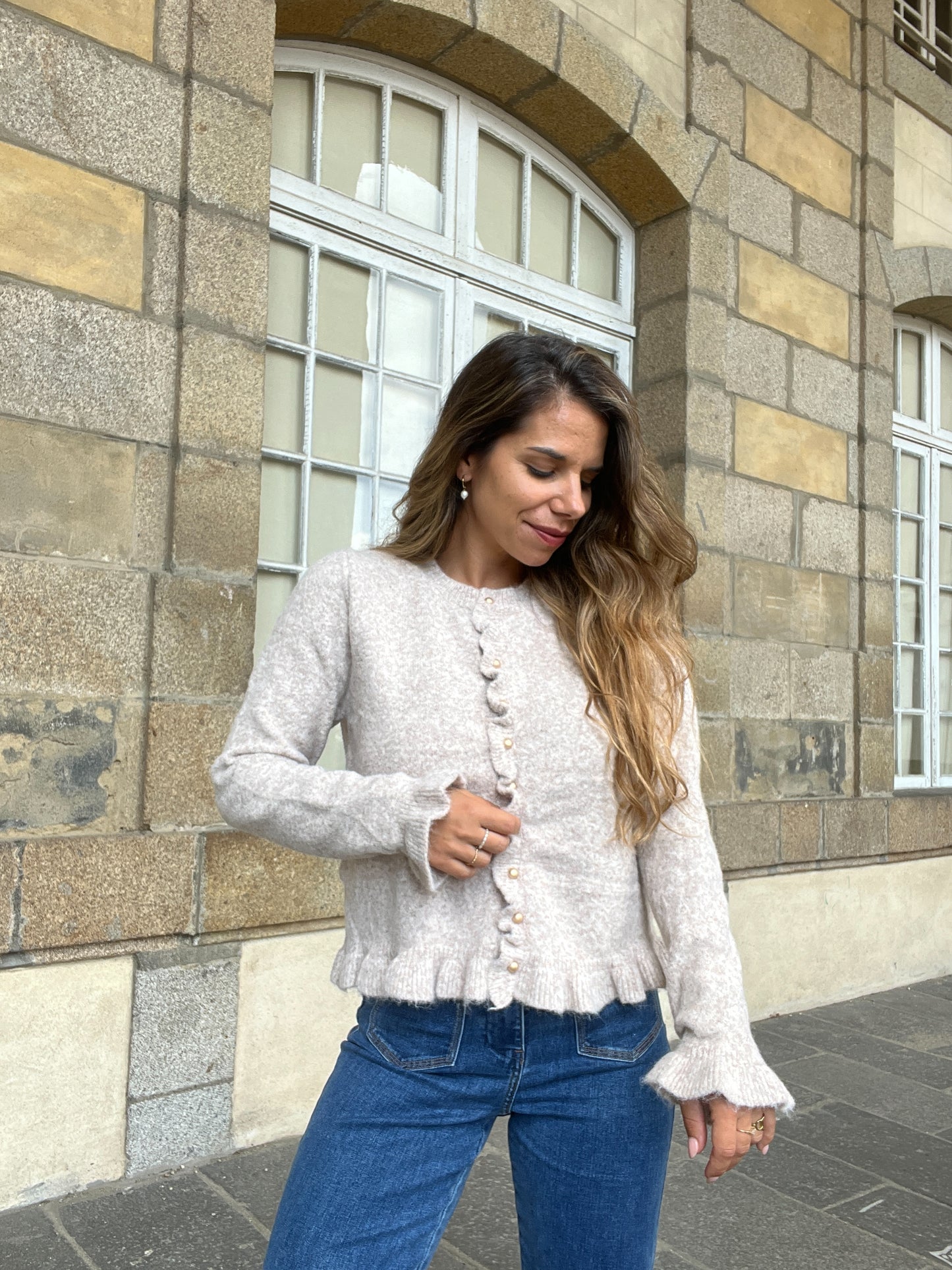 Cardigan Maxine taupe