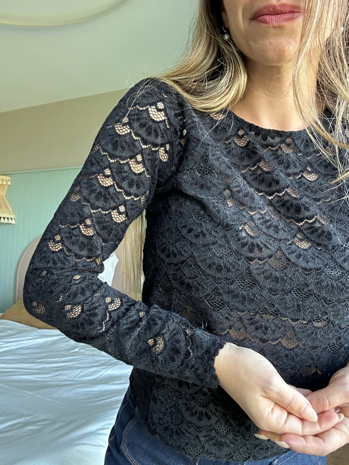 Blouse noire Anne