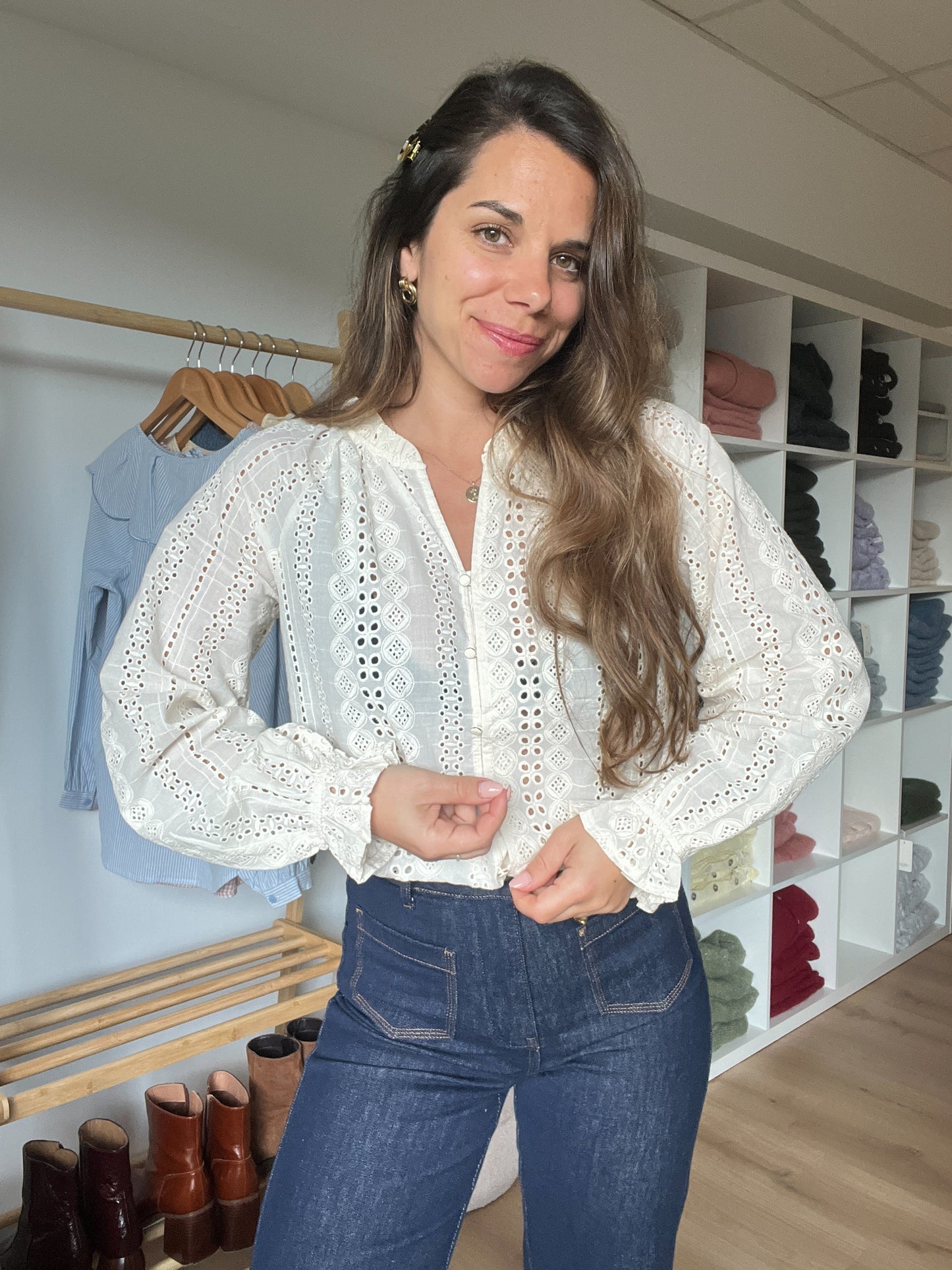Blouse brodée Pénélope