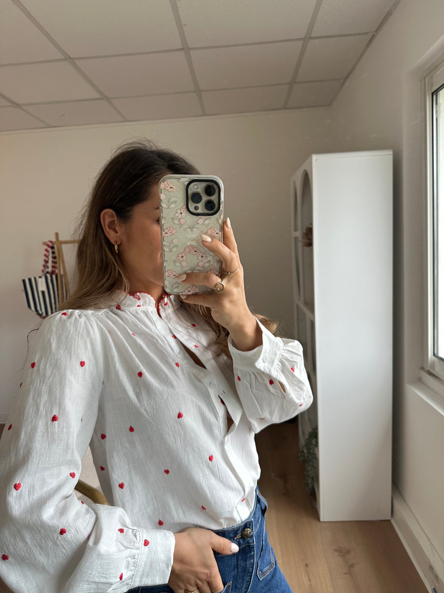Chemise volants cœur Garance