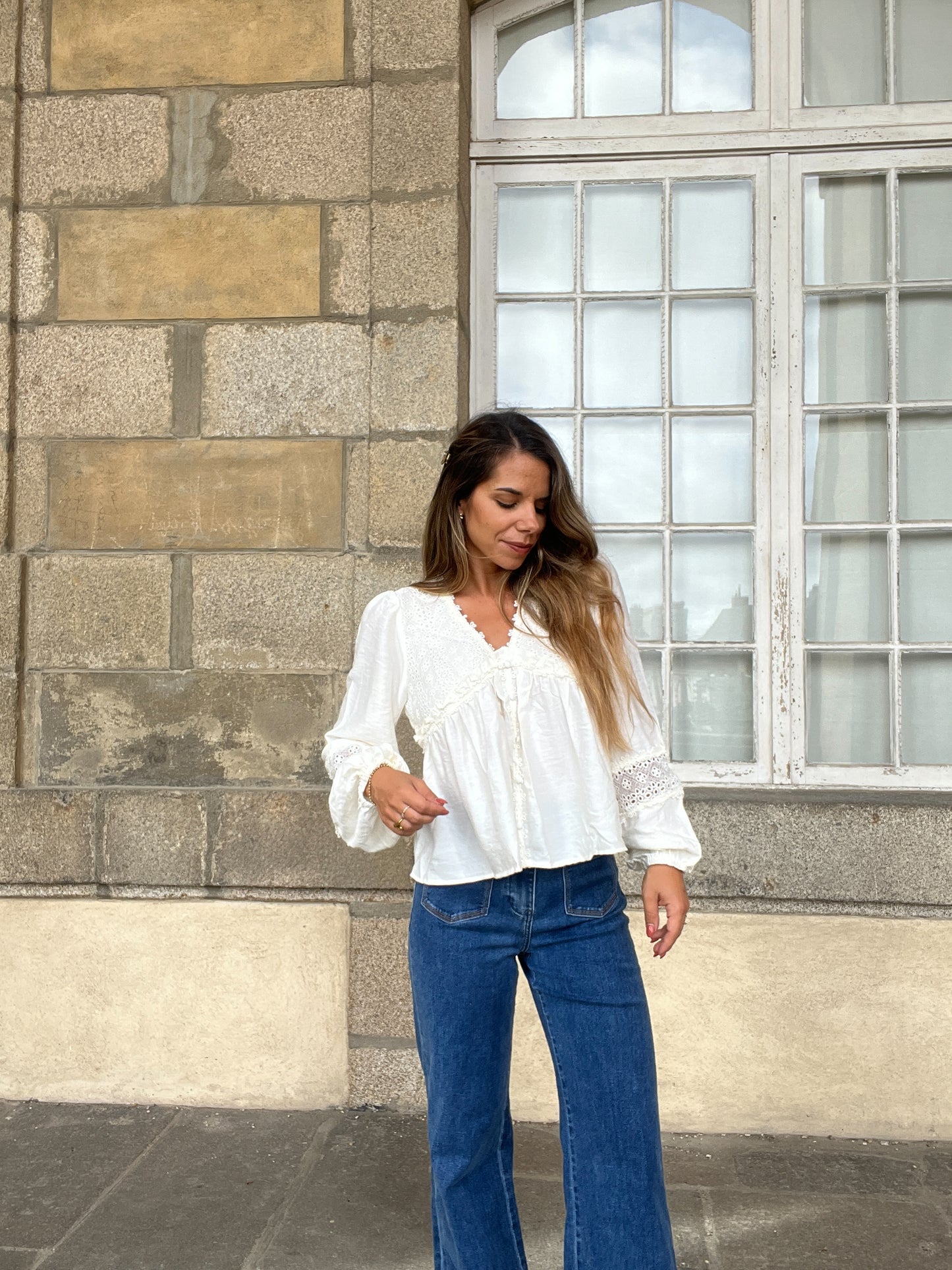Blouse écrue Iris