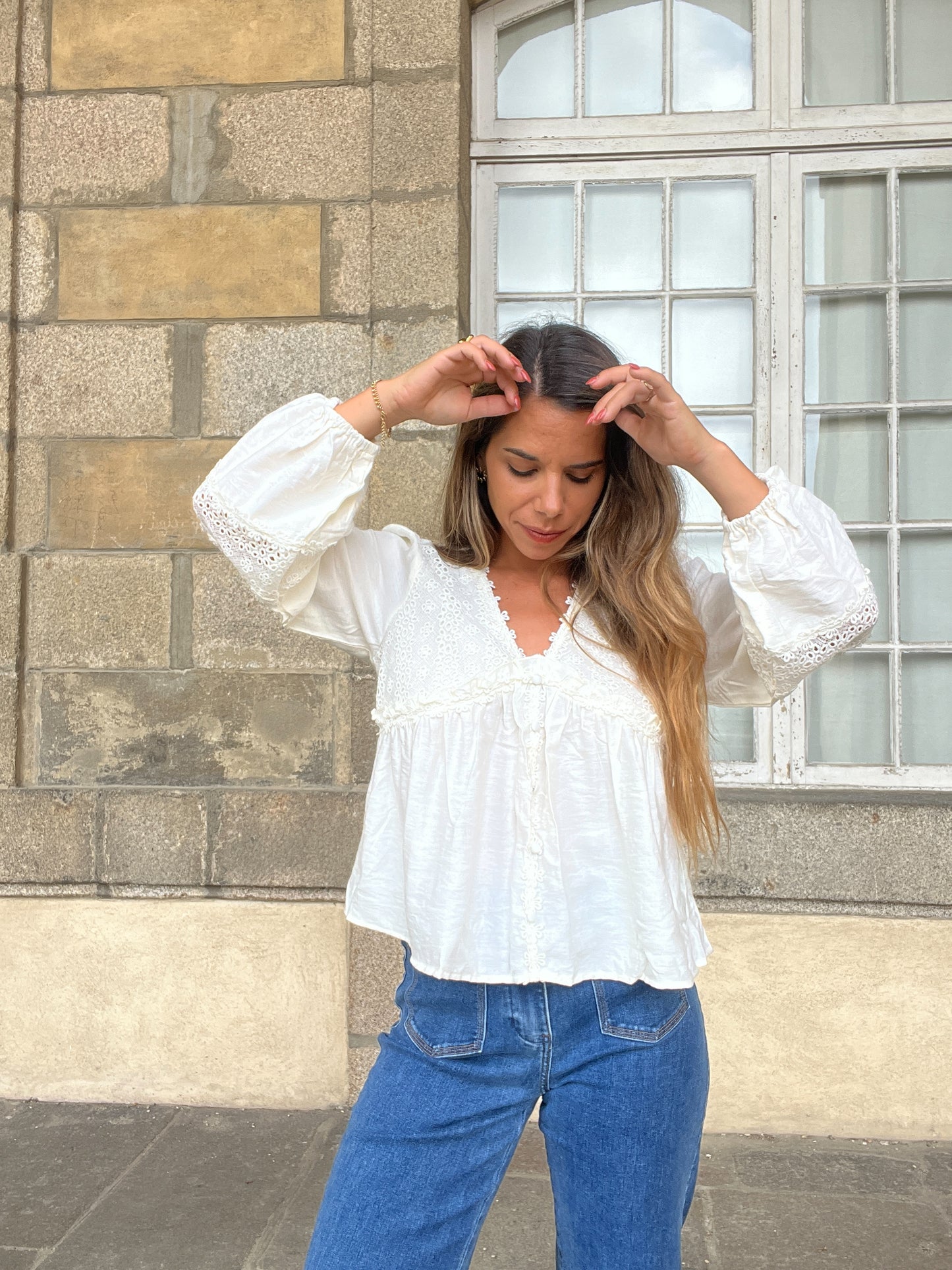 Blouse écrue Iris