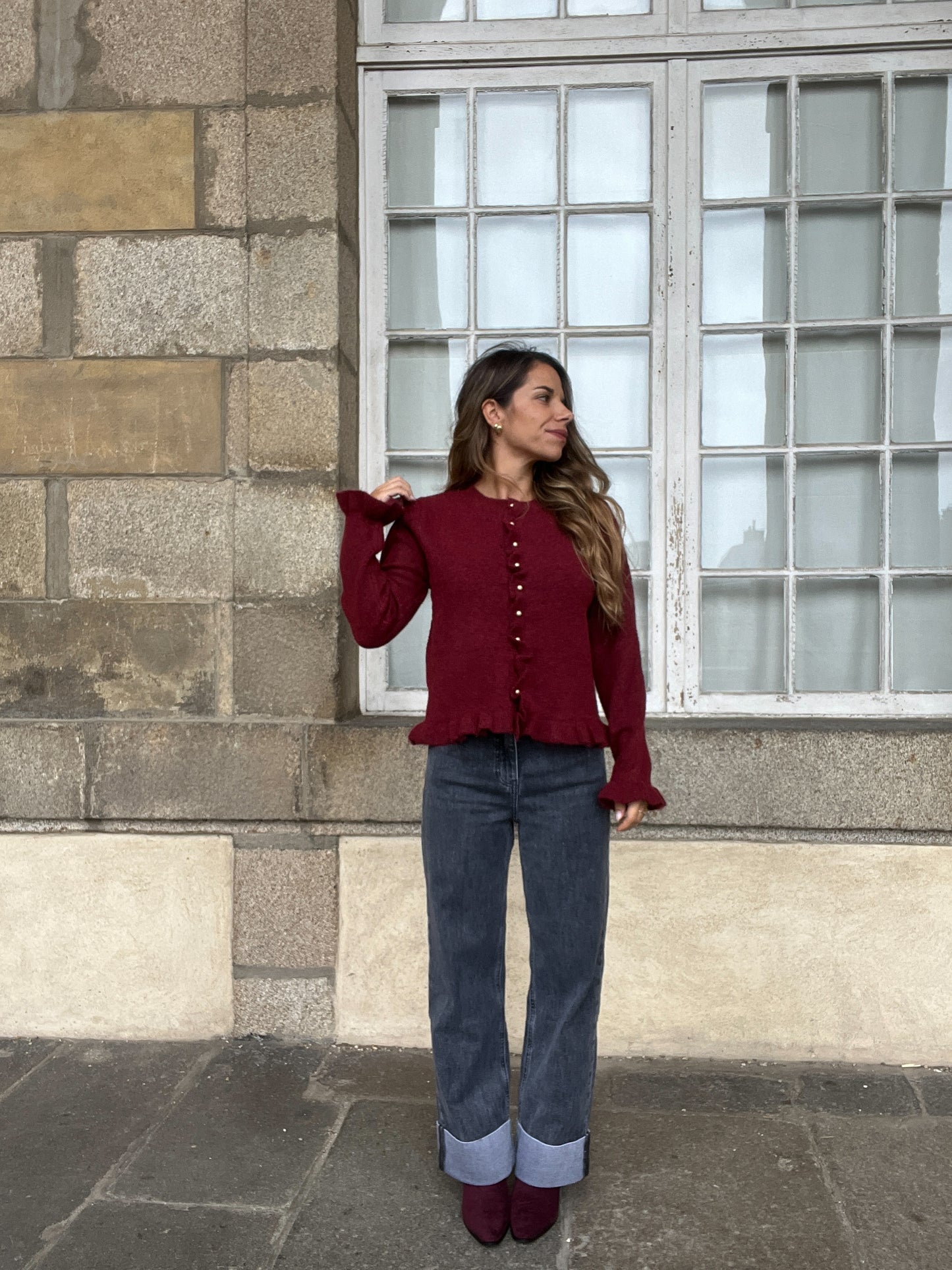 Cardigan Maxine bordeaux